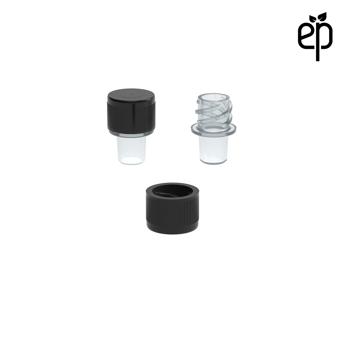 PP-1301 Small Threaded Screw Top Vials and Caps - 2500 Quantity