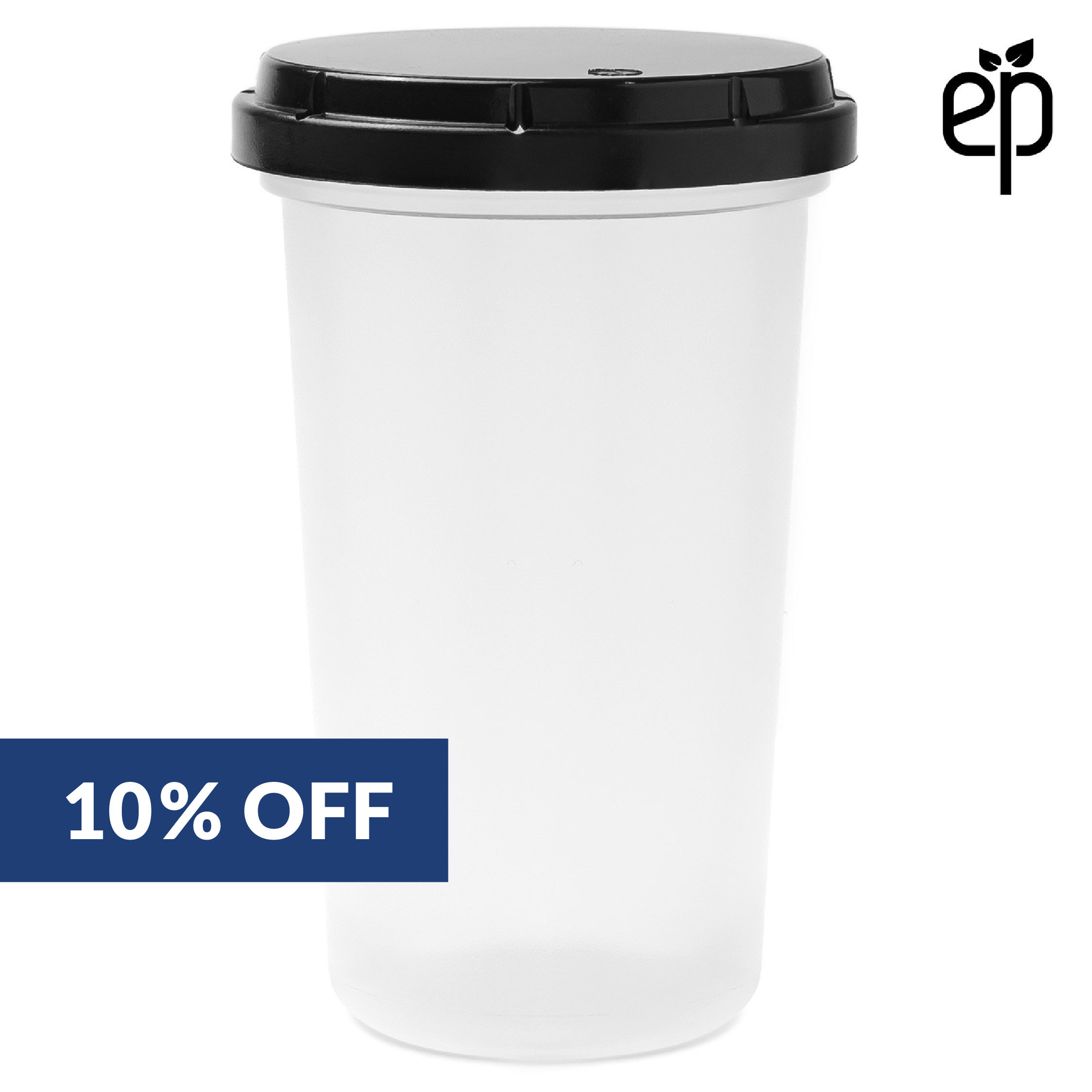 15oz (120 Dram) Child Resistant Container - 510 Qty. - Clear