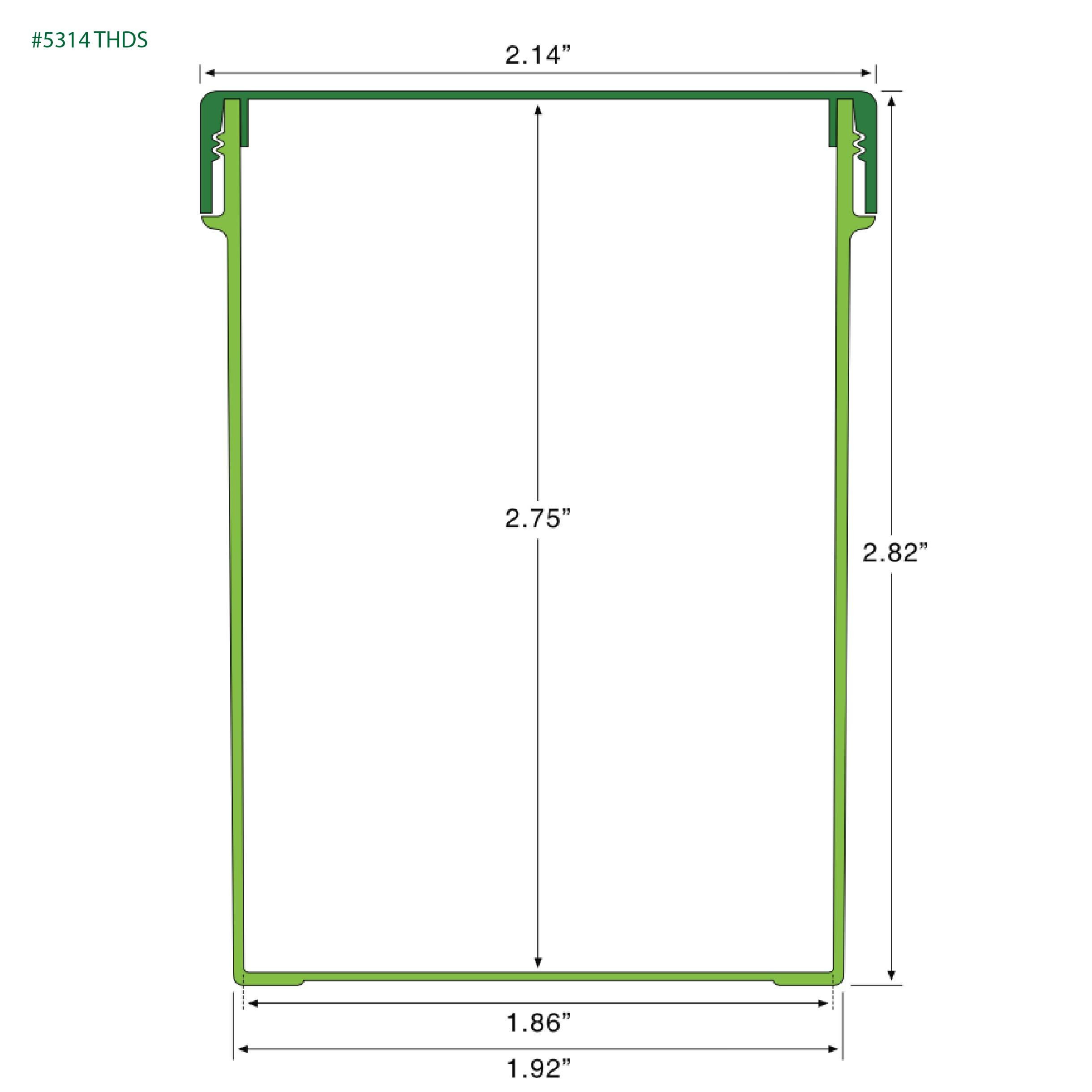 EP-5314 BioMax™ Plant-Based Containers –  Jar and Cap - 2500 Quantity