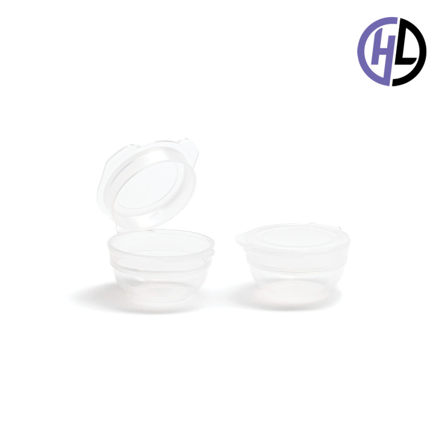 Hinged-Lid Cosmetic Sample Containers – 31mm Diameter – 1000 Qty.