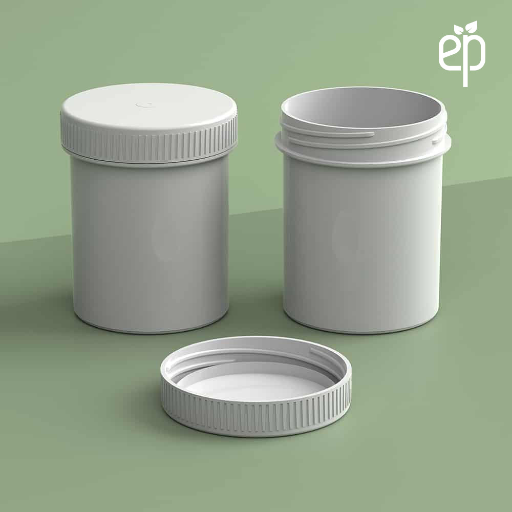 EP-4811 Plant-Based Screw Top Jar – Sustainable Container and Cap - 2500 Quantity