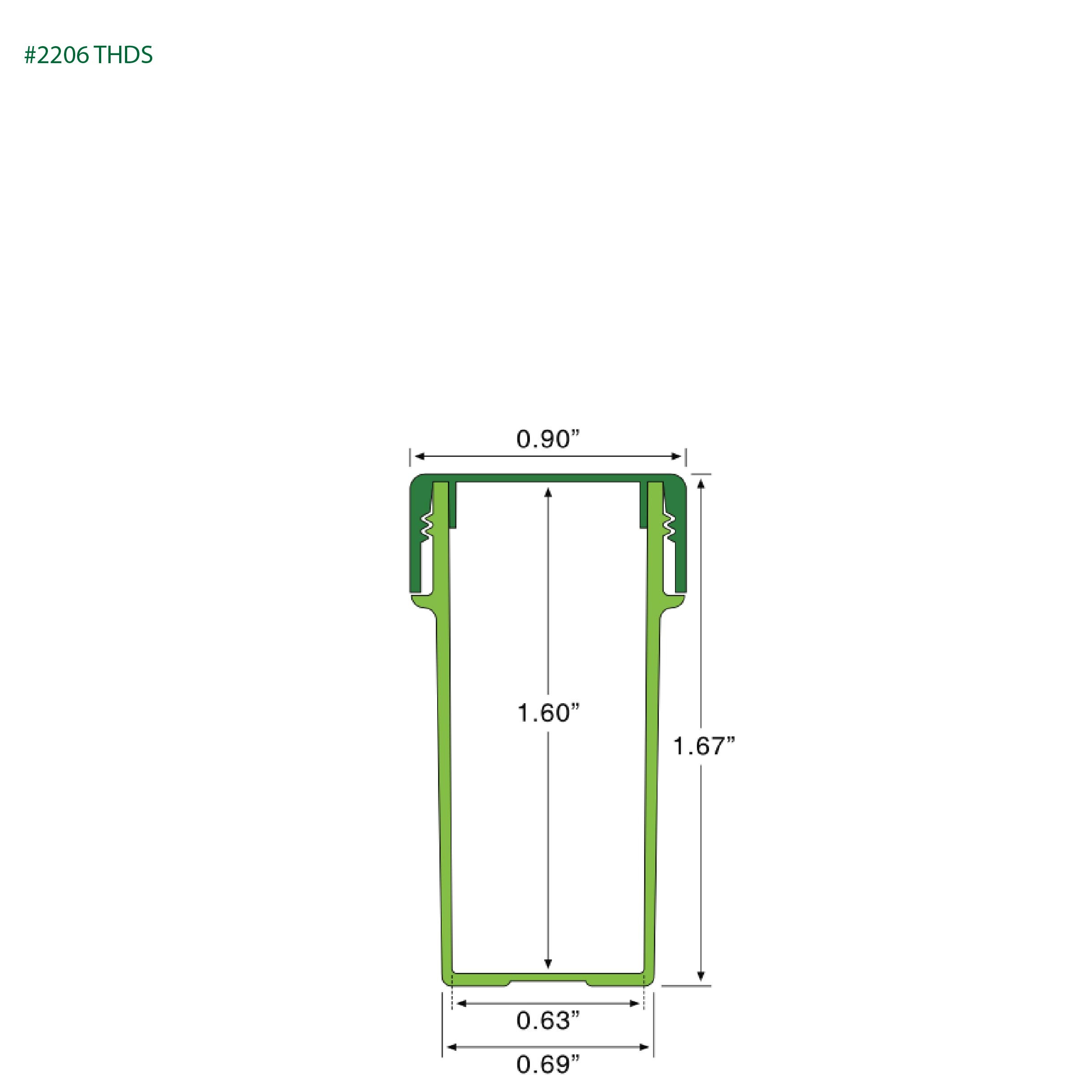 EP-2206 BioMax™ Plant-Based Containers –  Jar and Cap - 2500 Quantity