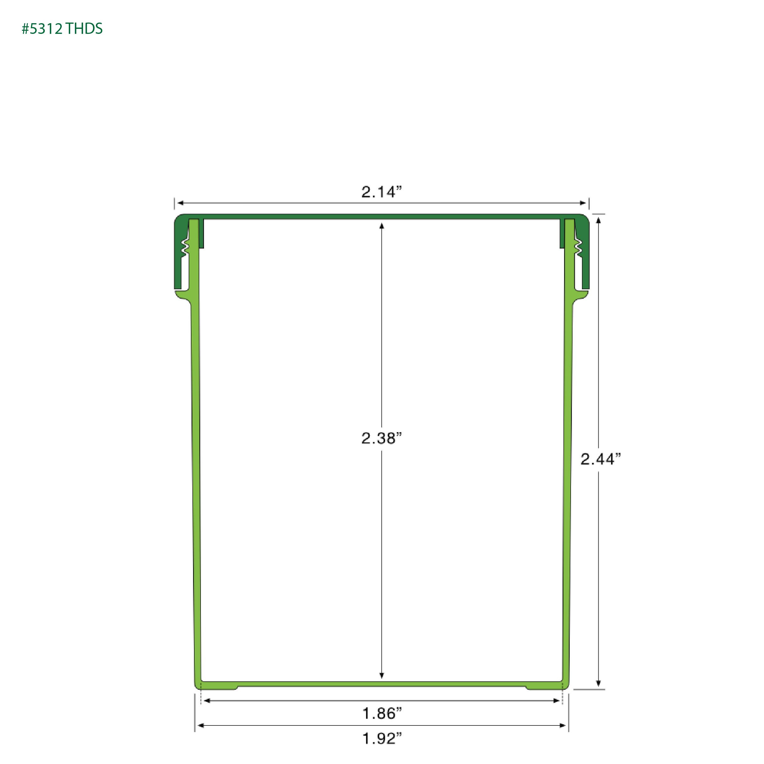EP-5312 BioMax™ Plant-Based Containers – Jar and Cap - 2500 Quantity