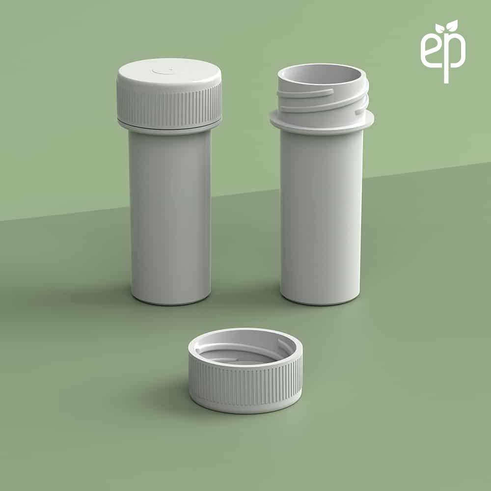 EP-2208 Plant-Based Screw Top Jar – Sustainable Container and Cap - 2500 Quantity