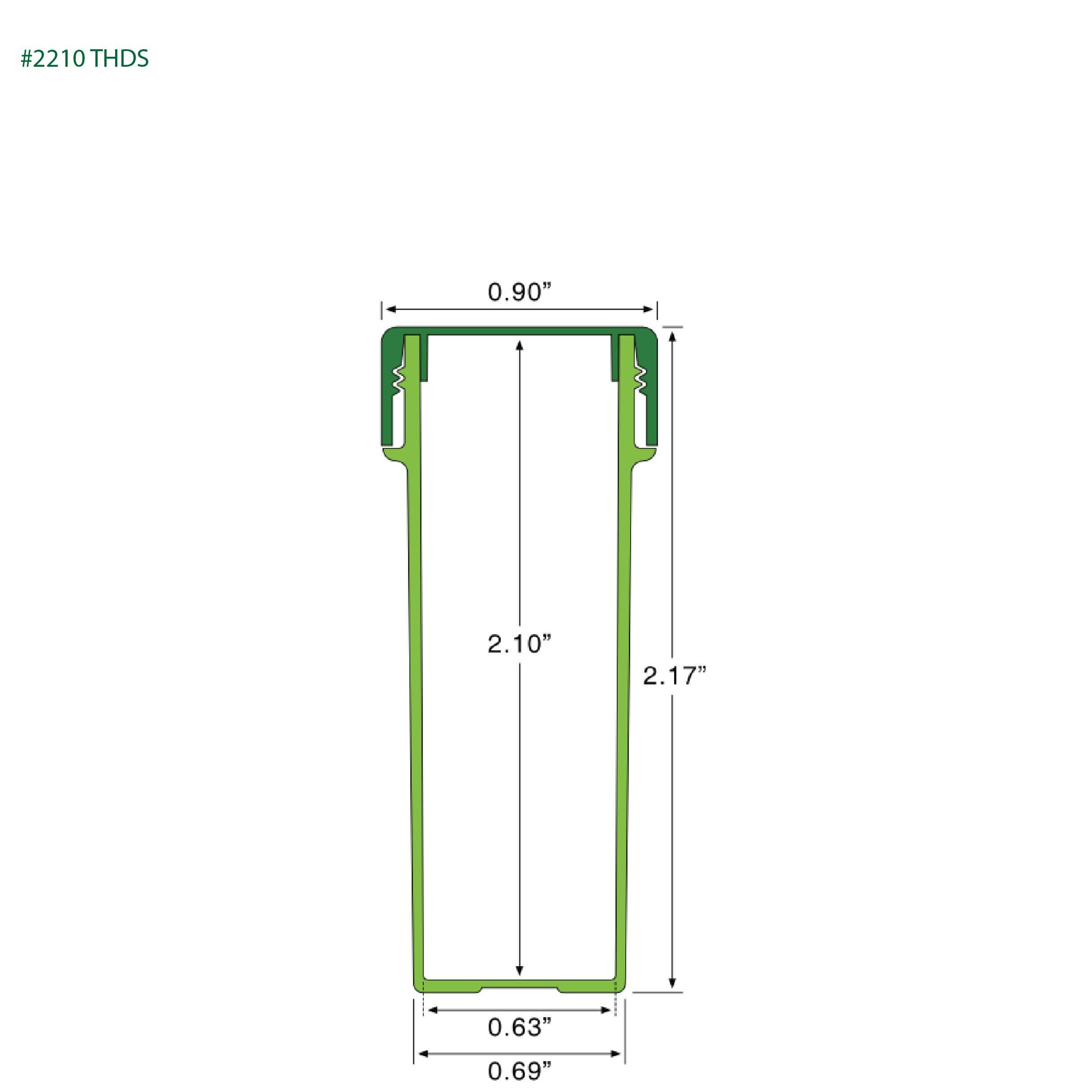 EP-2210 Plant-Based Screw Top Jar – Sustainable Container and Cap - 2500 Quantity