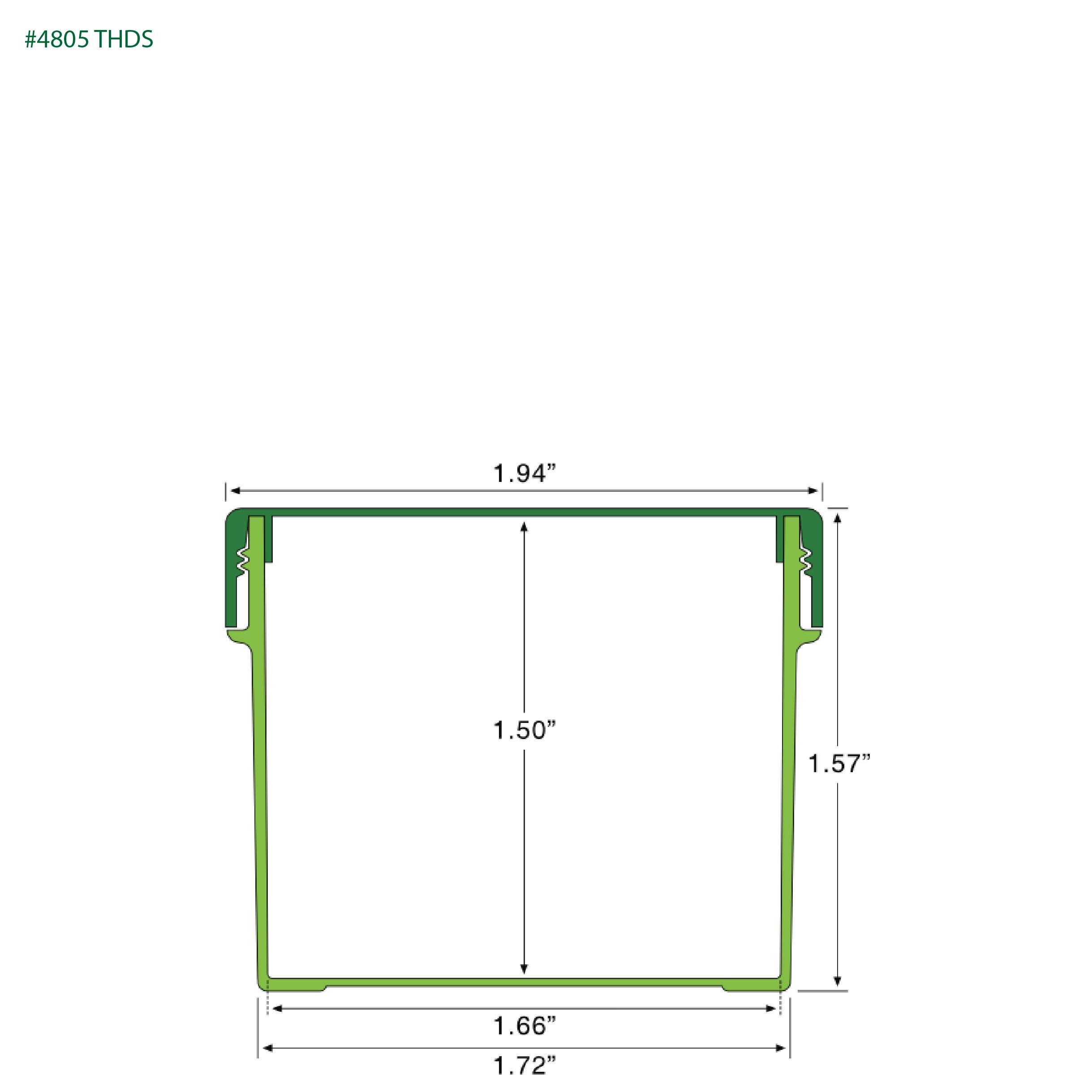 EP-4805 BioMax™ Plant-Based Containers – Jar and Cap - 2500 Quantity