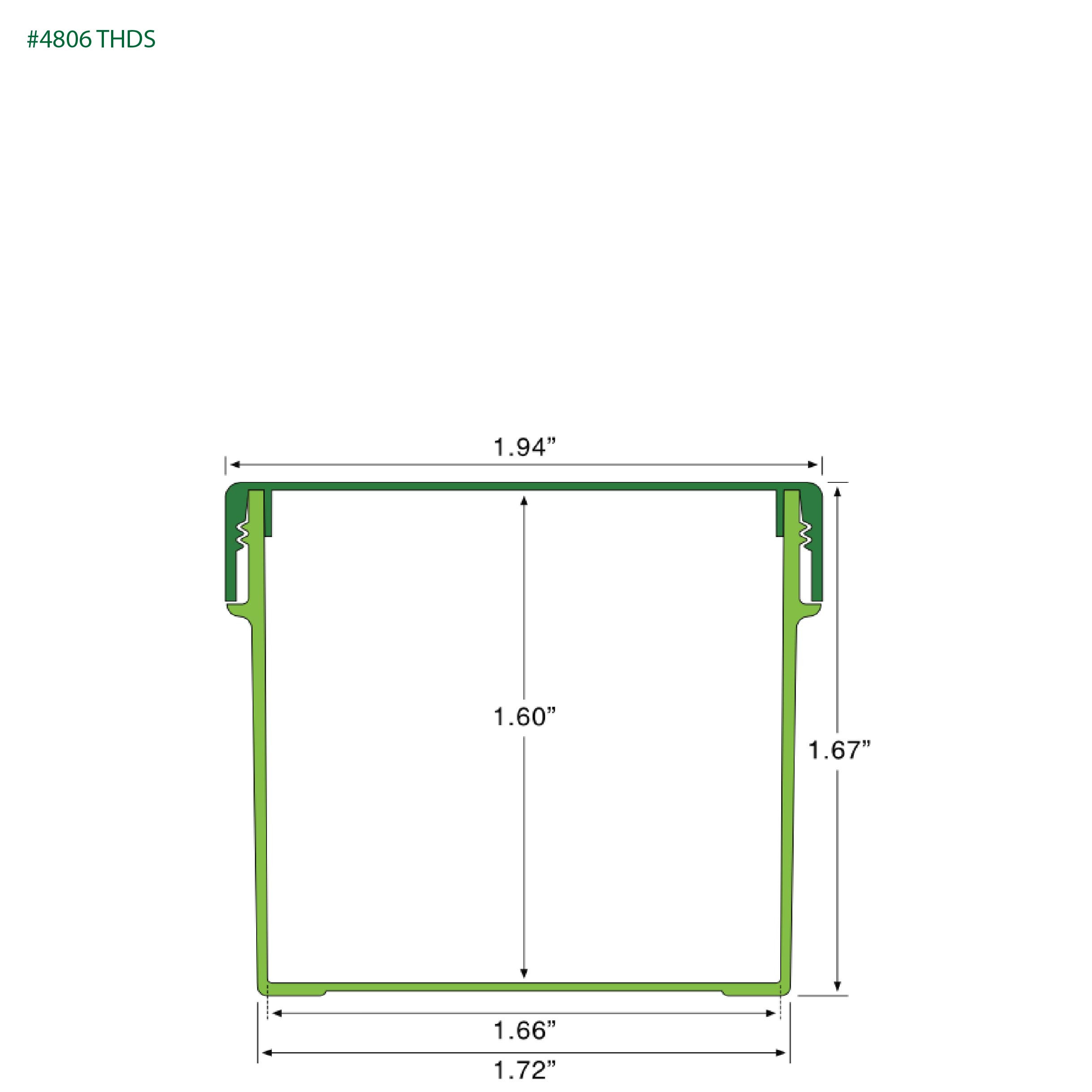 EP-4806 BioMax™ Plant-Based Containers –  Jar and Cap - 2500 Quantity