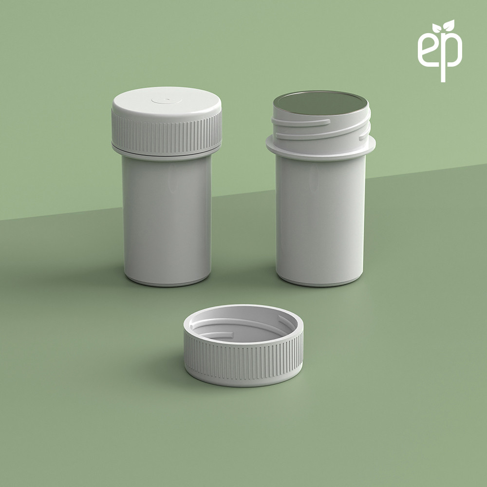 EP-2506 Plant-Based Screw Top Jar – Sustainable Container and Cap - 2500 Quantity