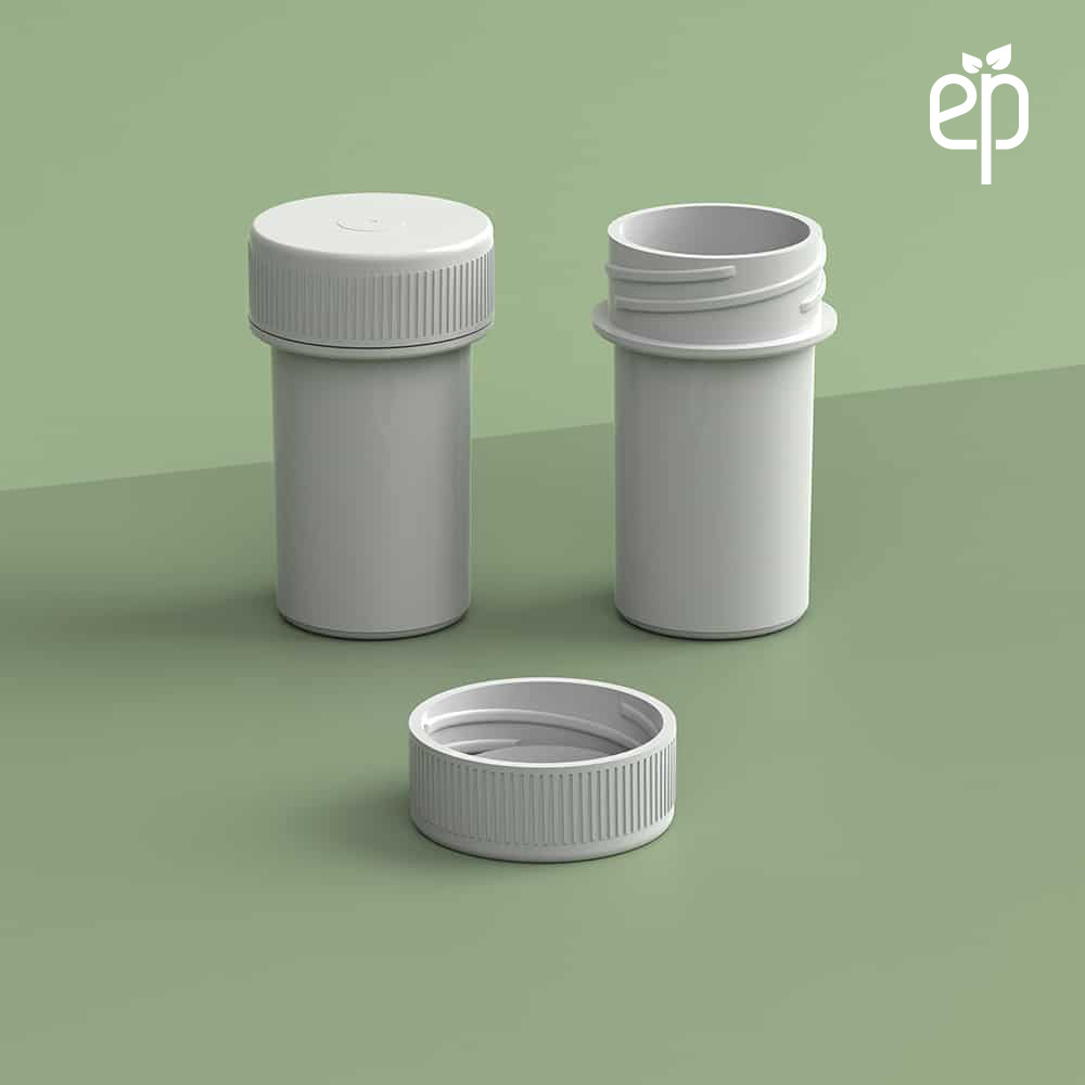 EP-2506 Plant-Based Screw Top Jar – Sustainable Container and Cap - 2500 Quantity