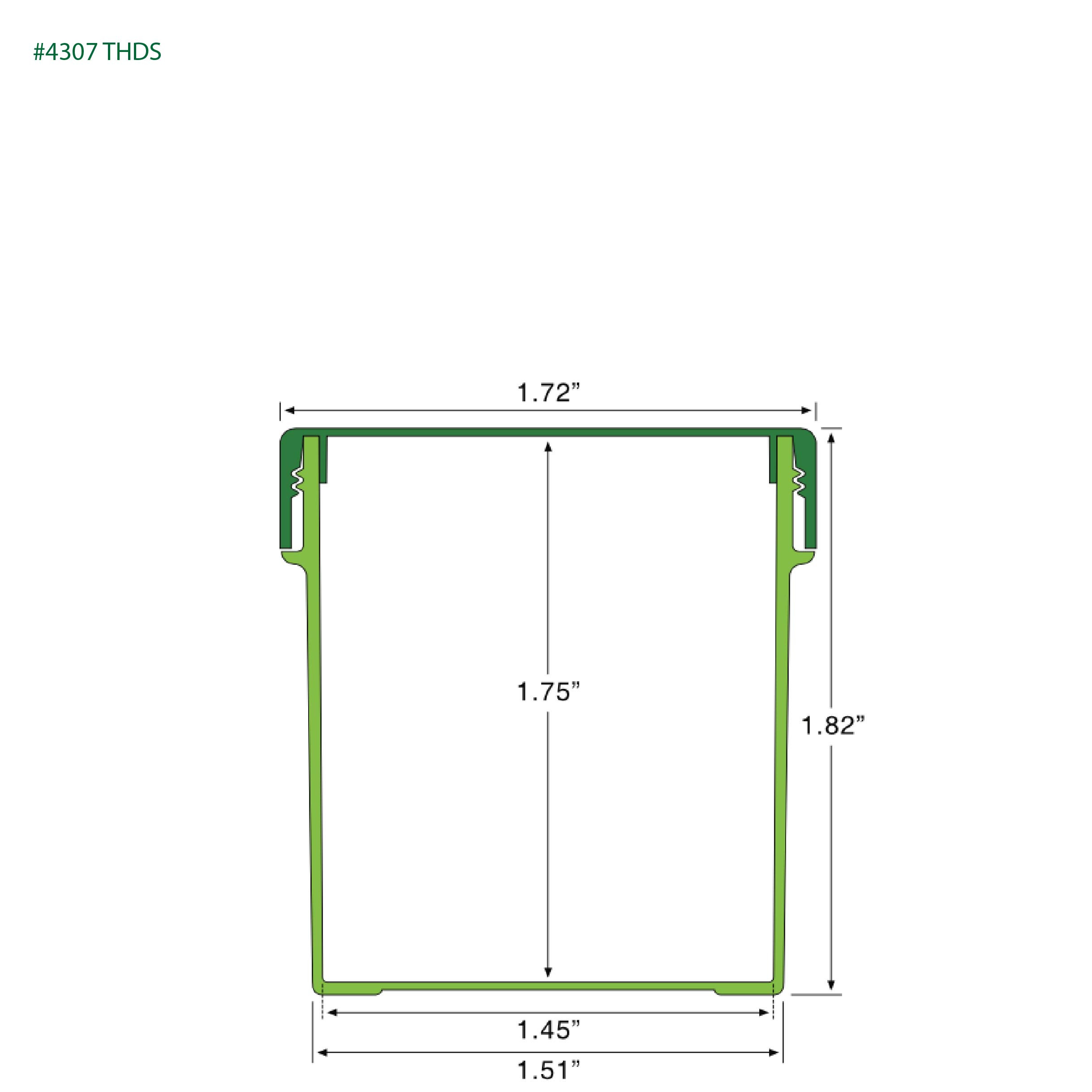 EP-4307 BioMax™ Plant-Based Containers –  Jar and Cap - 2500 Quantity