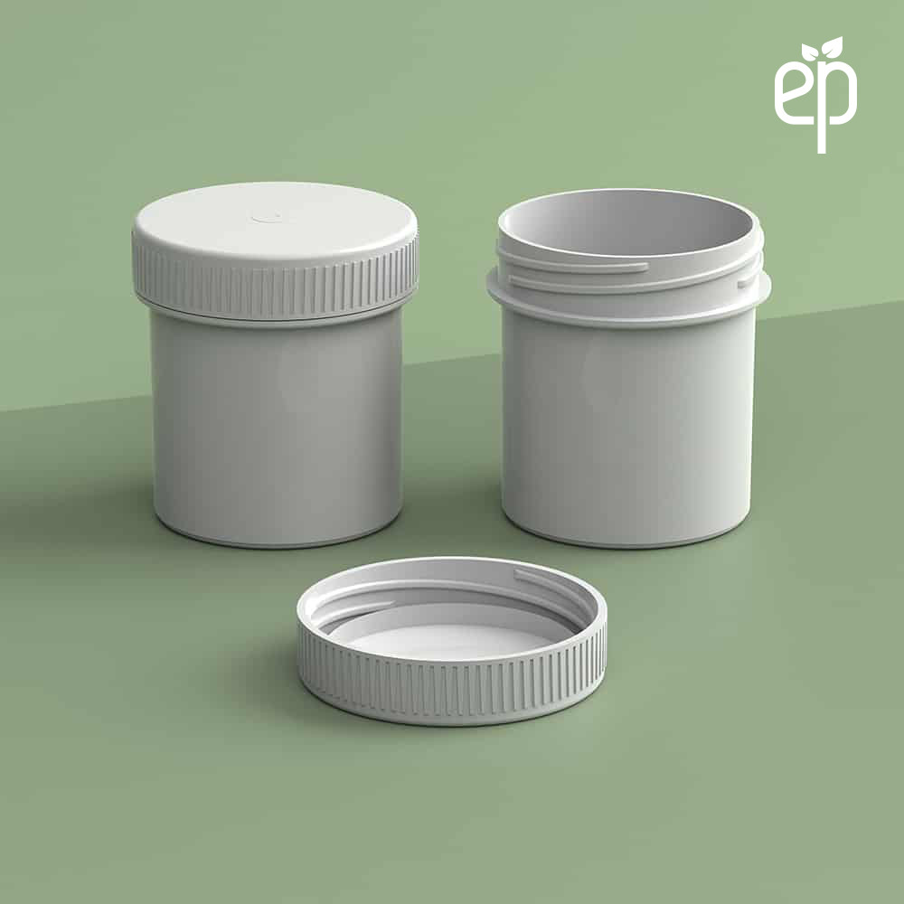 EP-4307 BioMax™ Plant-Based Containers –  Jar and Cap - 2500 Quantity
