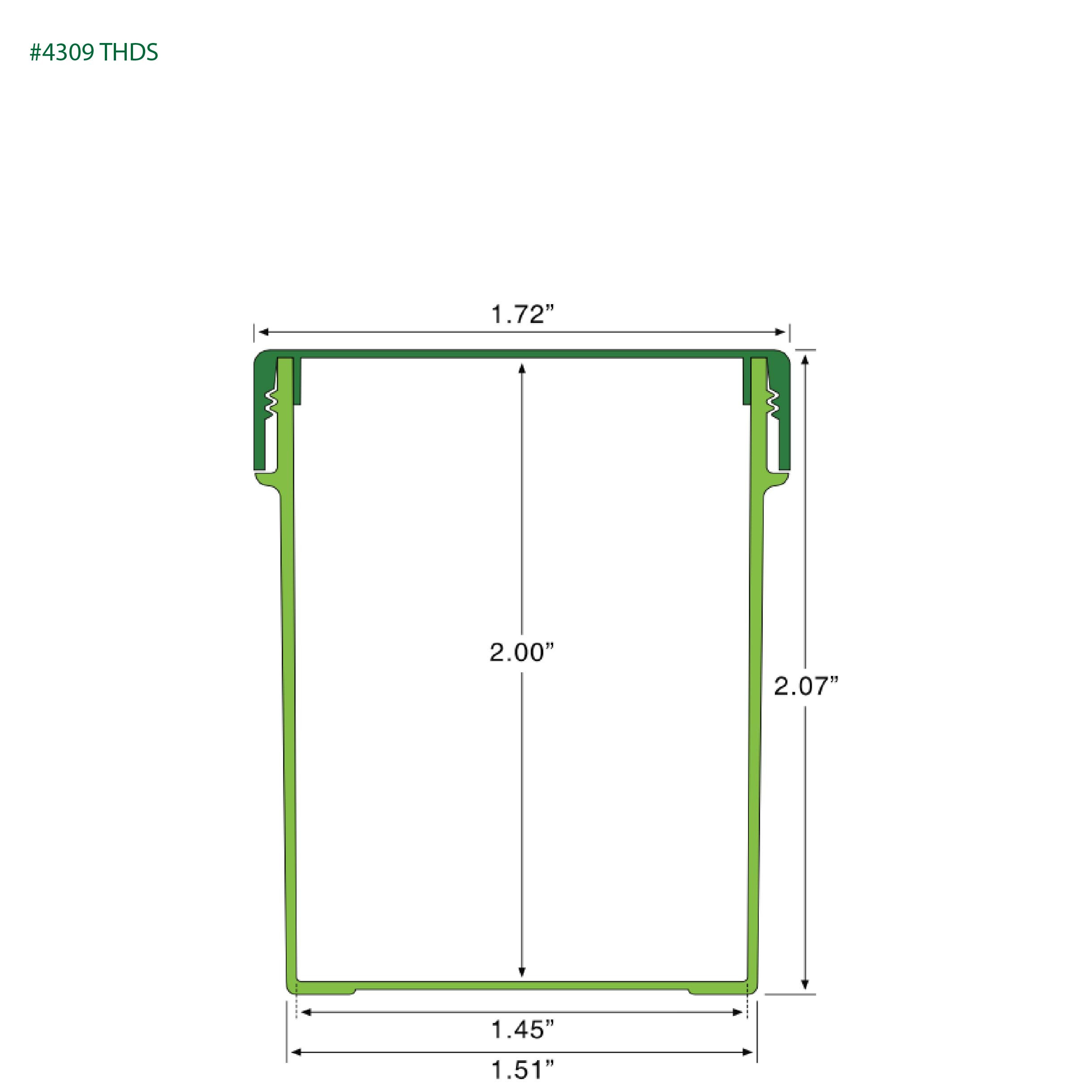 EP-4309 BioMax™ Plant-Based Containers – Jar and Cap - 2500 Quantity