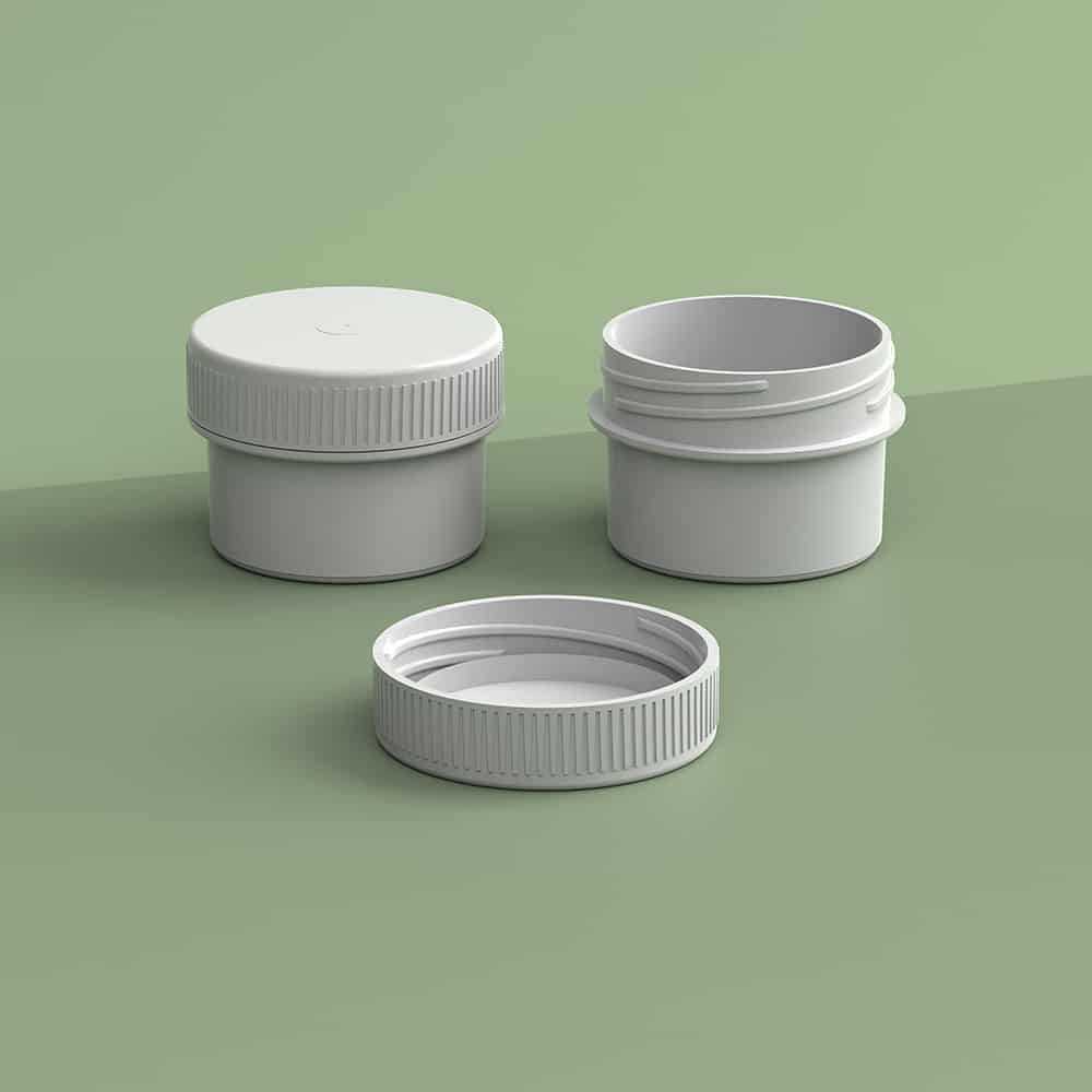 EP-3803 BioMax™ Plant-Based Containers –  Jar and Cap - 2500 Quantity