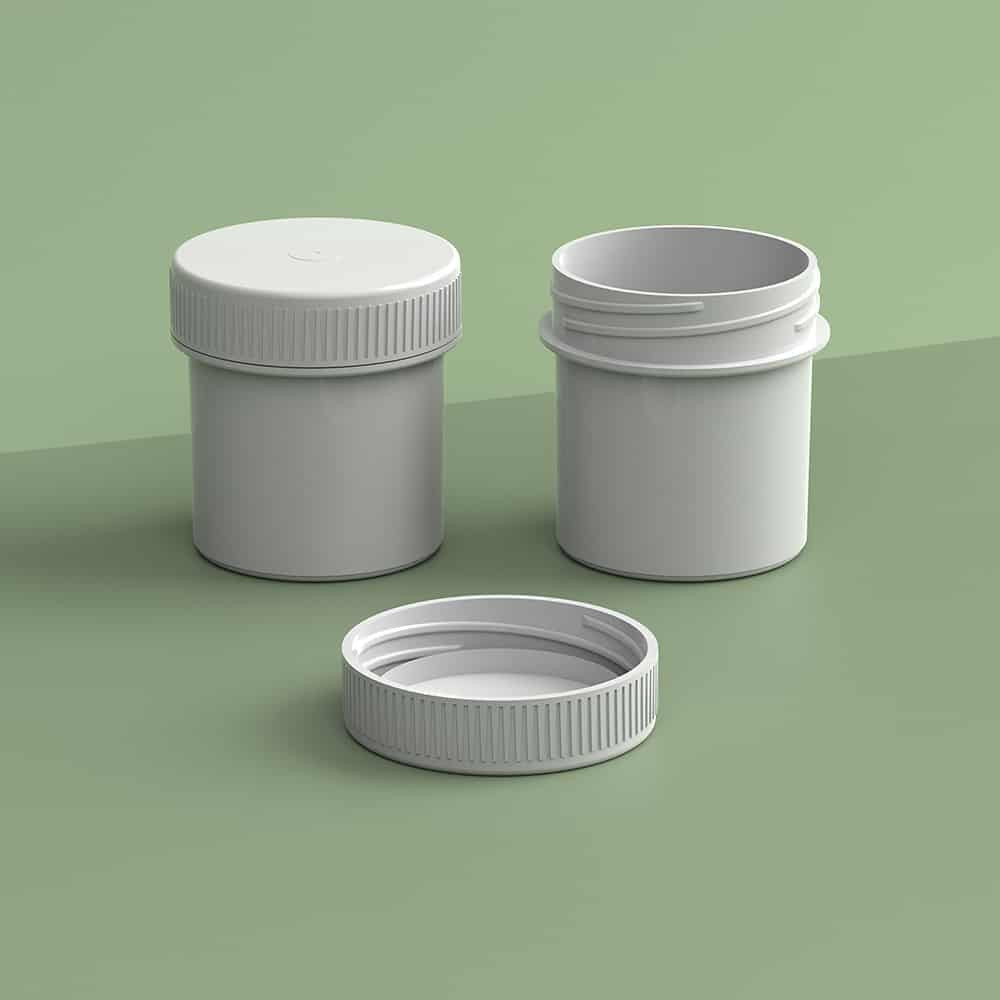 EP-3805 Plant-Based Screw Top Jar – Sustainable Container and Cap - 2500 Quantity
