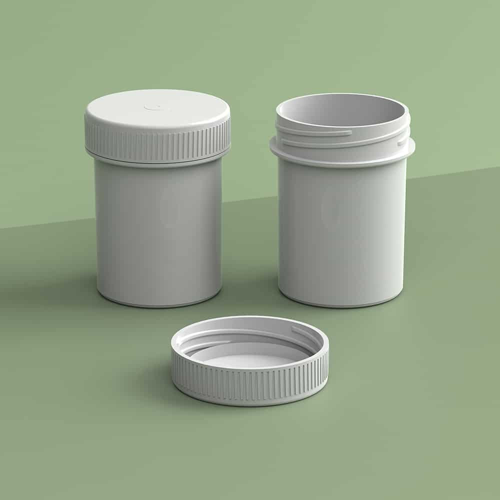 EP-3808 Plant-Based Screw Top Jar – Sustainable Container and Cap - 2500 Quantity