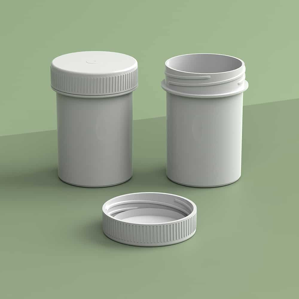 EP-3809 Plant-Based Screw Top Jar – Sustainable Container and Cap - 2500 Quantity