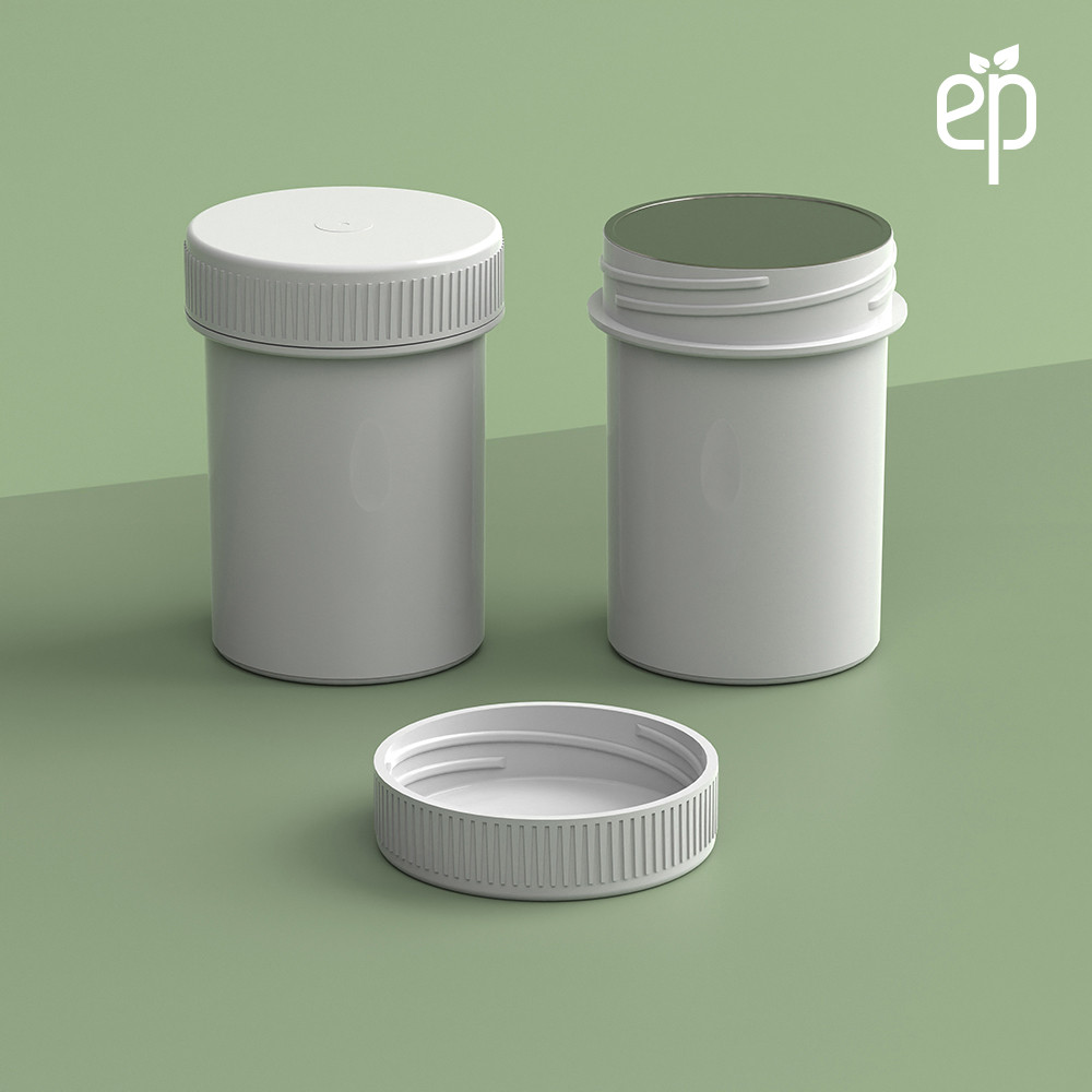EP-3809 Plant-Based Screw Top Jar – Sustainable Container and Cap - 2500 Quantity
