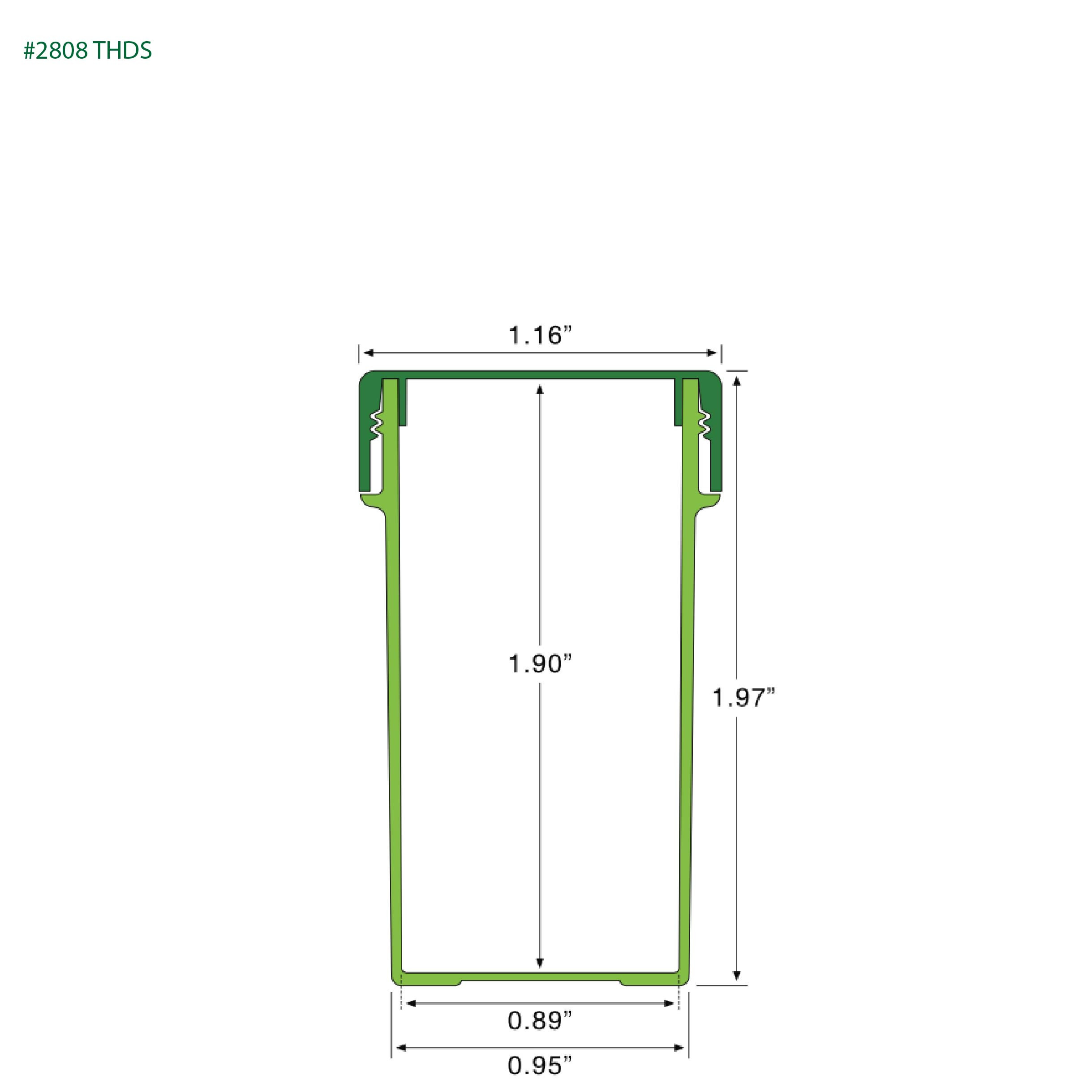 EP-2808 Plant-Based Screw Top Jar – Sustainable Container and Cap - 2500 Quantity
