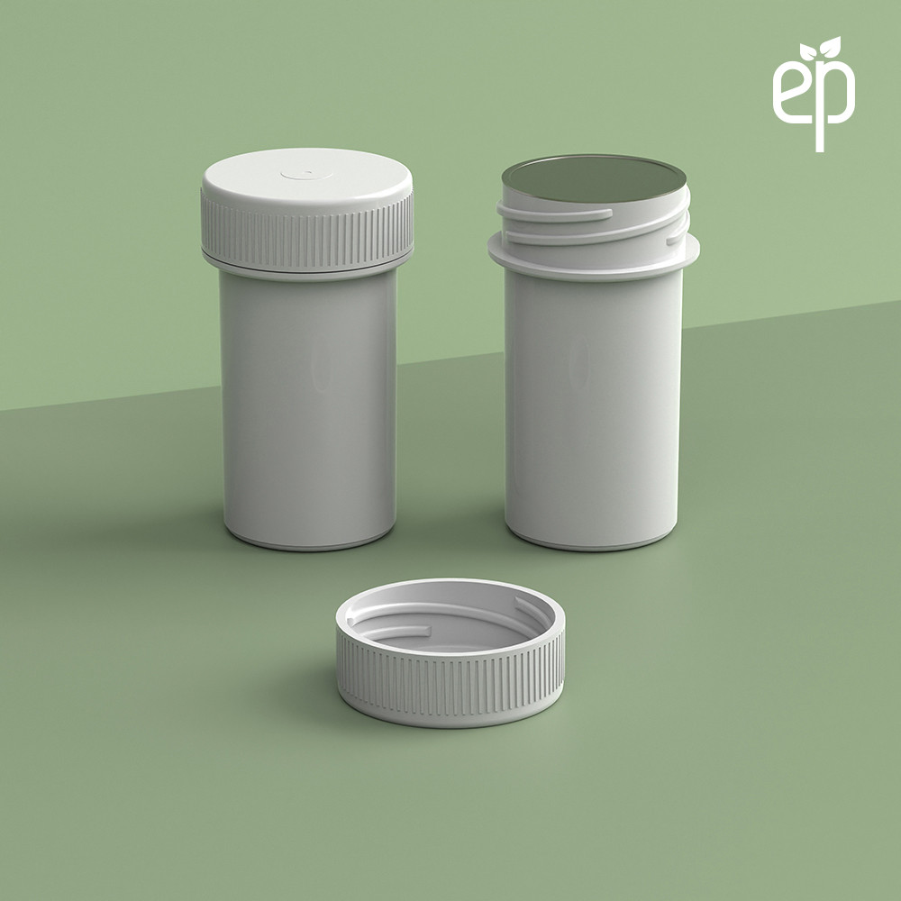 EP-2808 Plant-Based Screw Top Jar – Sustainable Container and Cap - 2500 Quantity