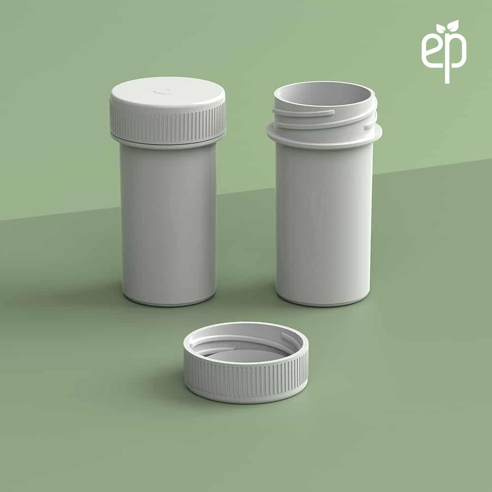 EP-2809 Plant-Based Screw Top Jar – Sustainable Container and Cap - 2500 Quantity