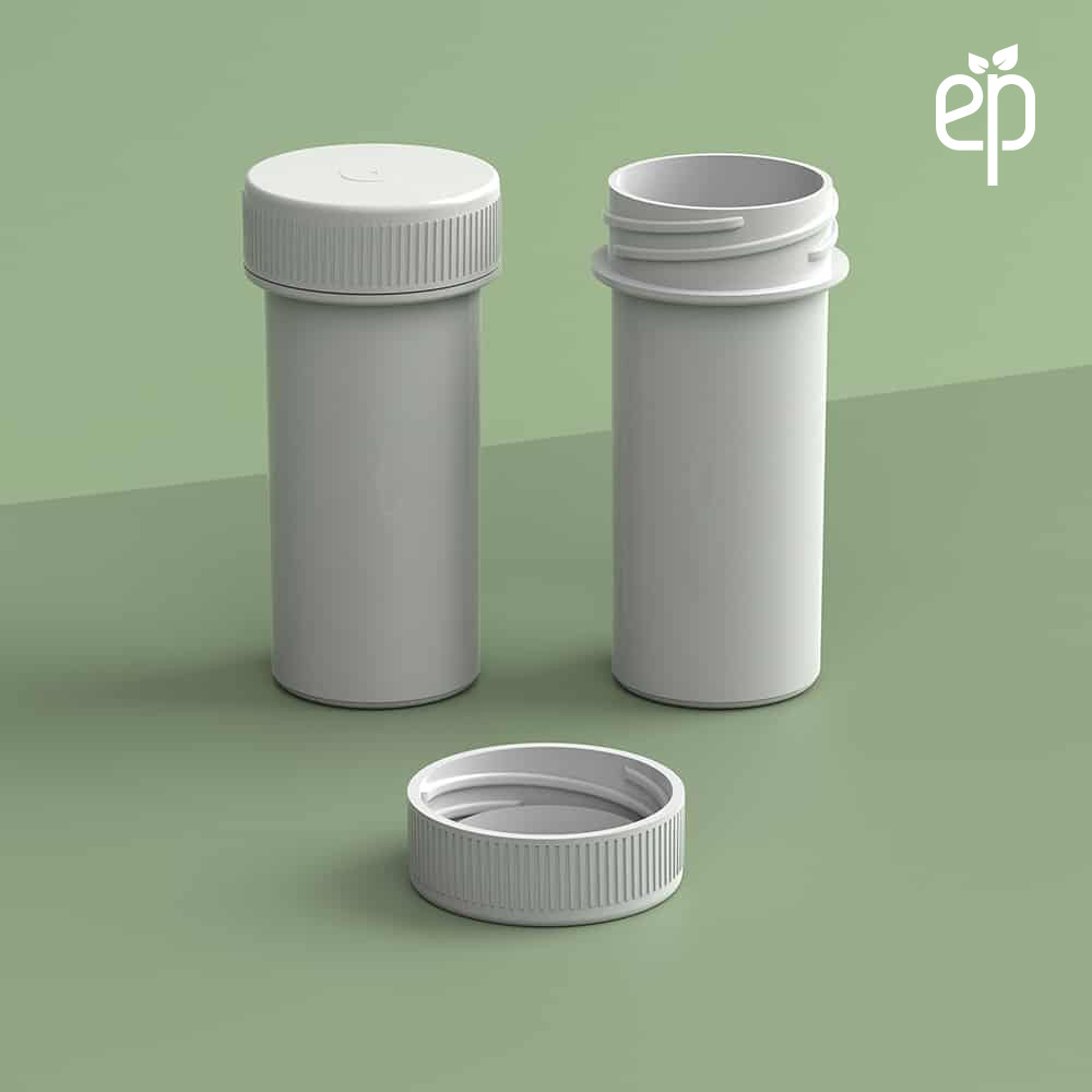 EP-2811 Plant-Based Screw Top Jar – Sustainable Container and Cap - 2500 Quantity