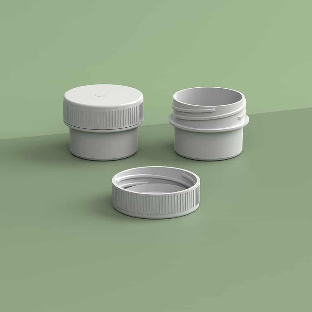 EP-3302 Plant-Based Screw Top Jar – Sustainable Container and Cap - 2500 Quantity