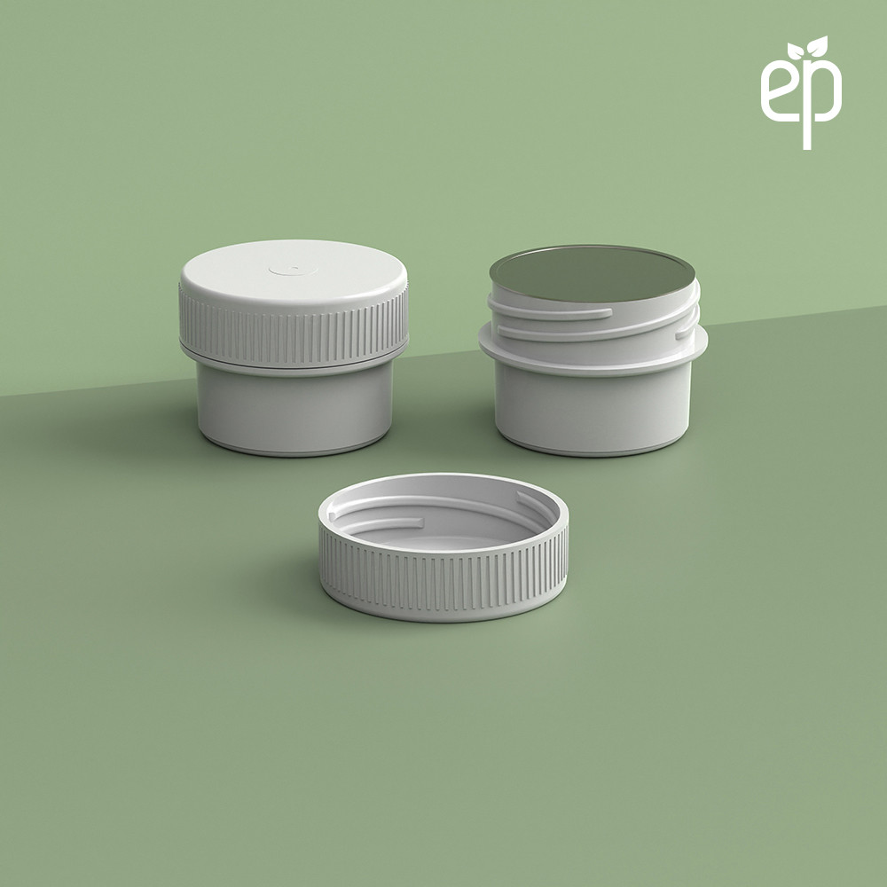 EP-3302 Plant-Based Screw Top Jar – Sustainable Container and Cap - 2500 Quantity
