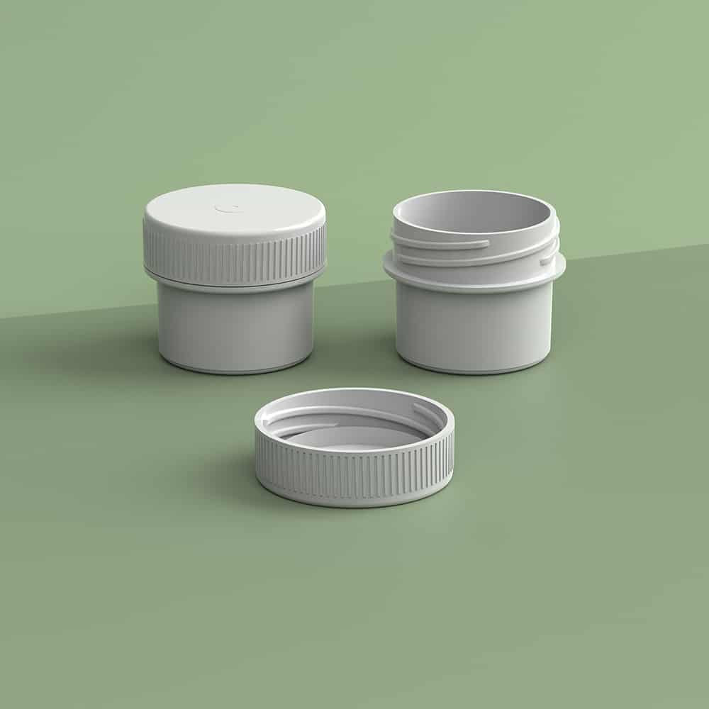 EP-3303 Plant-Based Screw Top Jar – Sustainable Container and Cap - 2500 Quantity