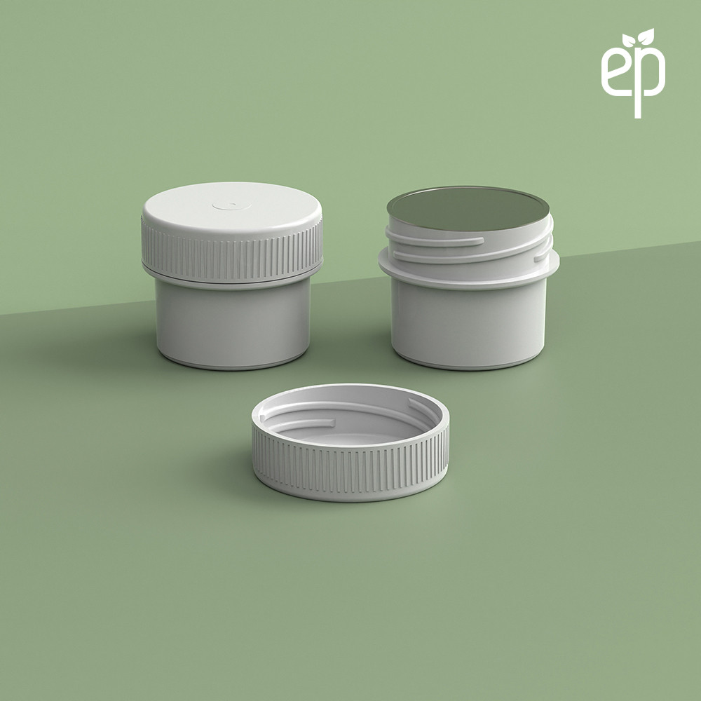 EP-3303 Plant-Based Screw Top Jar – Sustainable Container and Cap - 2500 Quantity