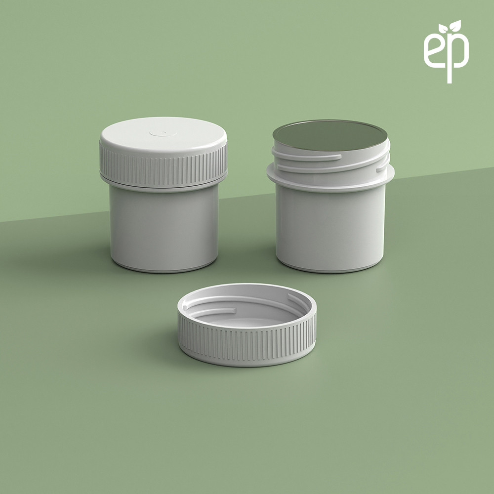 EP-3304 Plant-Based Screw Top Jar – Sustainable Container and Cap - 2500 Quantity