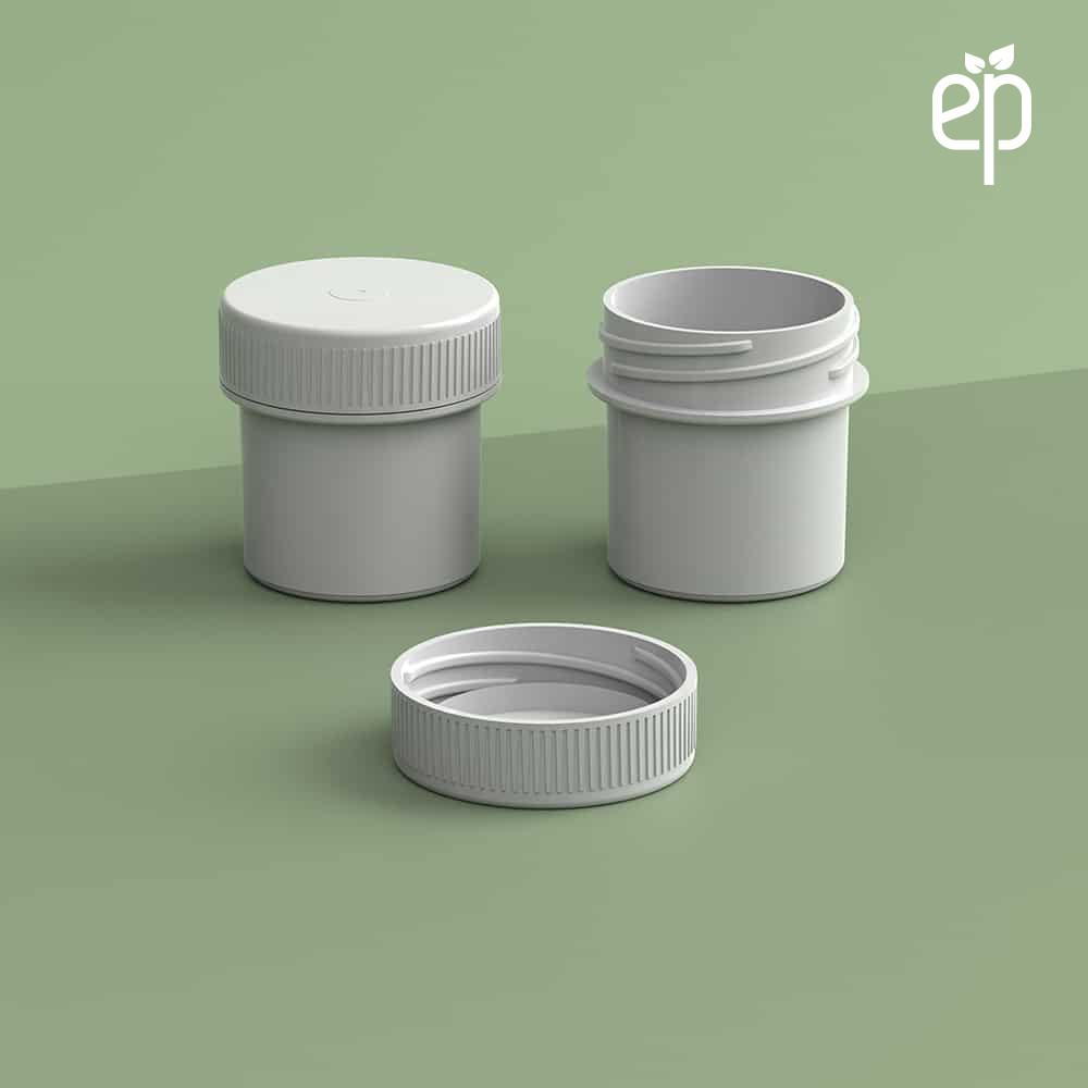 EP-3304 Plant-Based Screw Top Jar – Sustainable Container and Cap - 2500 Quantity