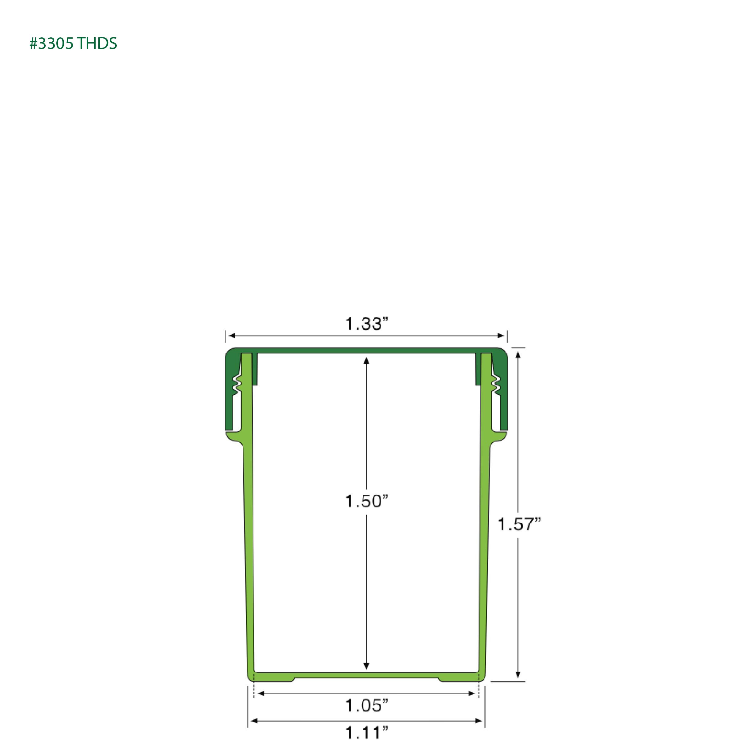 EP-3305 Plant-Based Screw Top Jar – Sustainable Container and Cap - 2500 Quantity