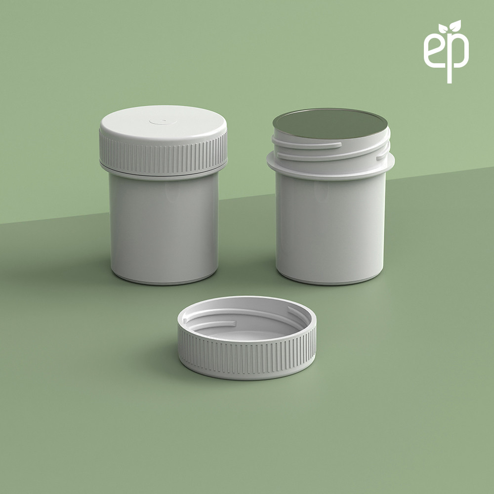 EP-3305 Plant-Based Screw Top Jar – Sustainable Container and Cap - 2500 Quantity