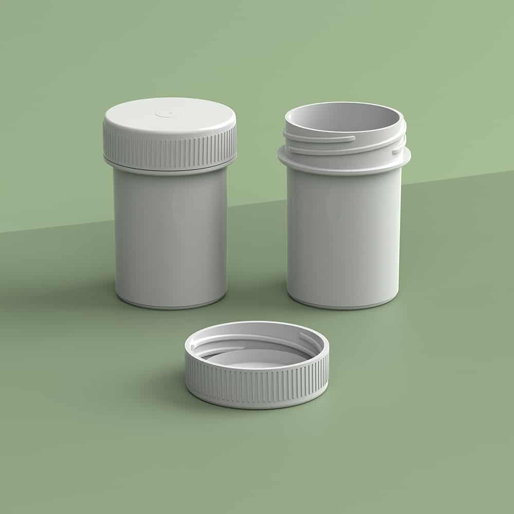 EP-3307 Plant-Based Screw Top Jar – Sustainable Container and Cap - 2500 Quantity