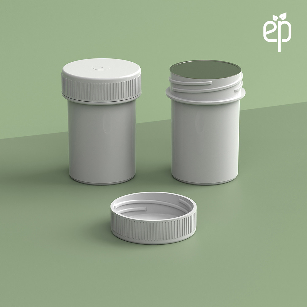 EP-3307 Plant-Based Screw Top Jar – Sustainable Container and Cap - 2500 Quantity