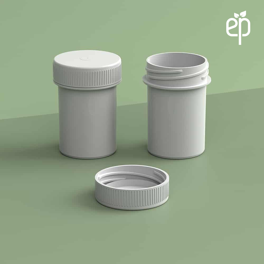 EP-3307 Plant-Based Screw Top Jar – Sustainable Container and Cap - 2500 Quantity