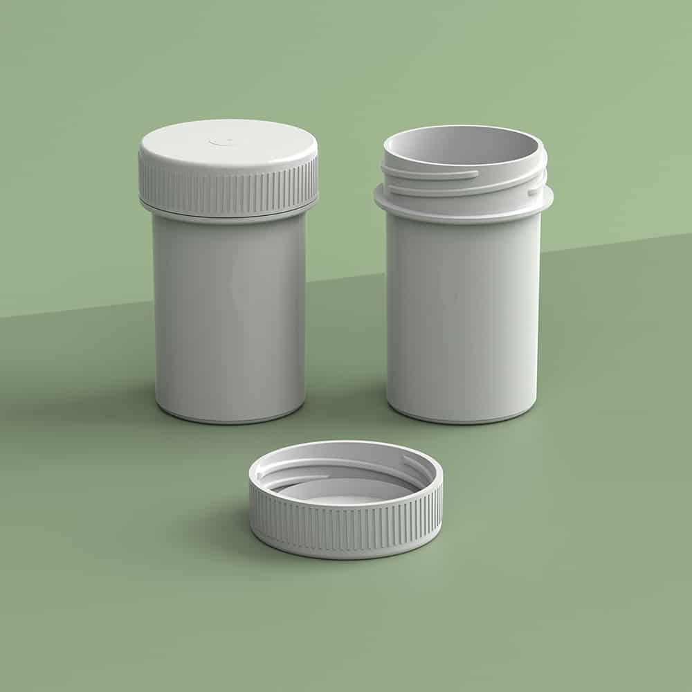 EP-3308 Plant-Based Screw Top Jar – Sustainable Container and Cap - 2500 Quantity