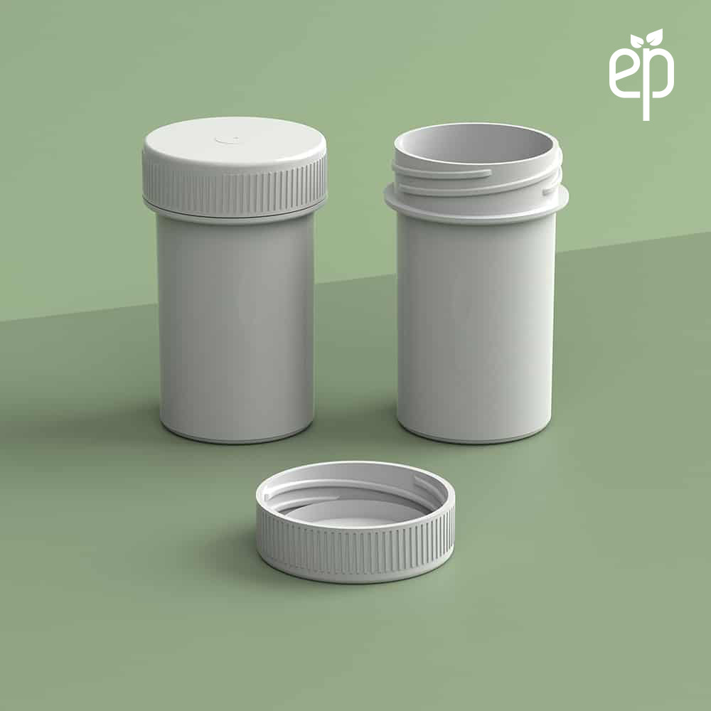 EP-3309 Plant-Based Screw Top Jar – Sustainable Container and Cap - 2500 Quantity