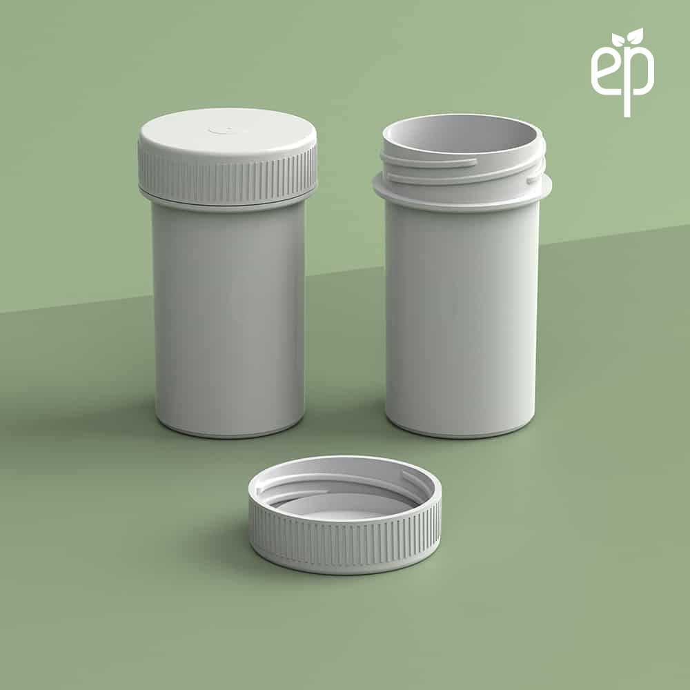 EP-3310 Plant-Based Screw Top Jar – Sustainable Container and Cap - 2500 Quantity