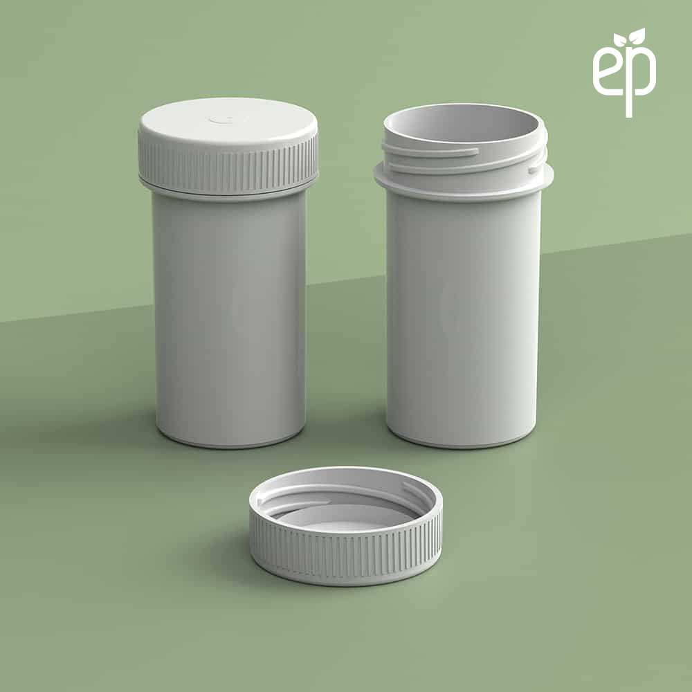 EP-3311 Plant-Based Screw Top Jar – Sustainable Container and Cap - 2500 Quantity