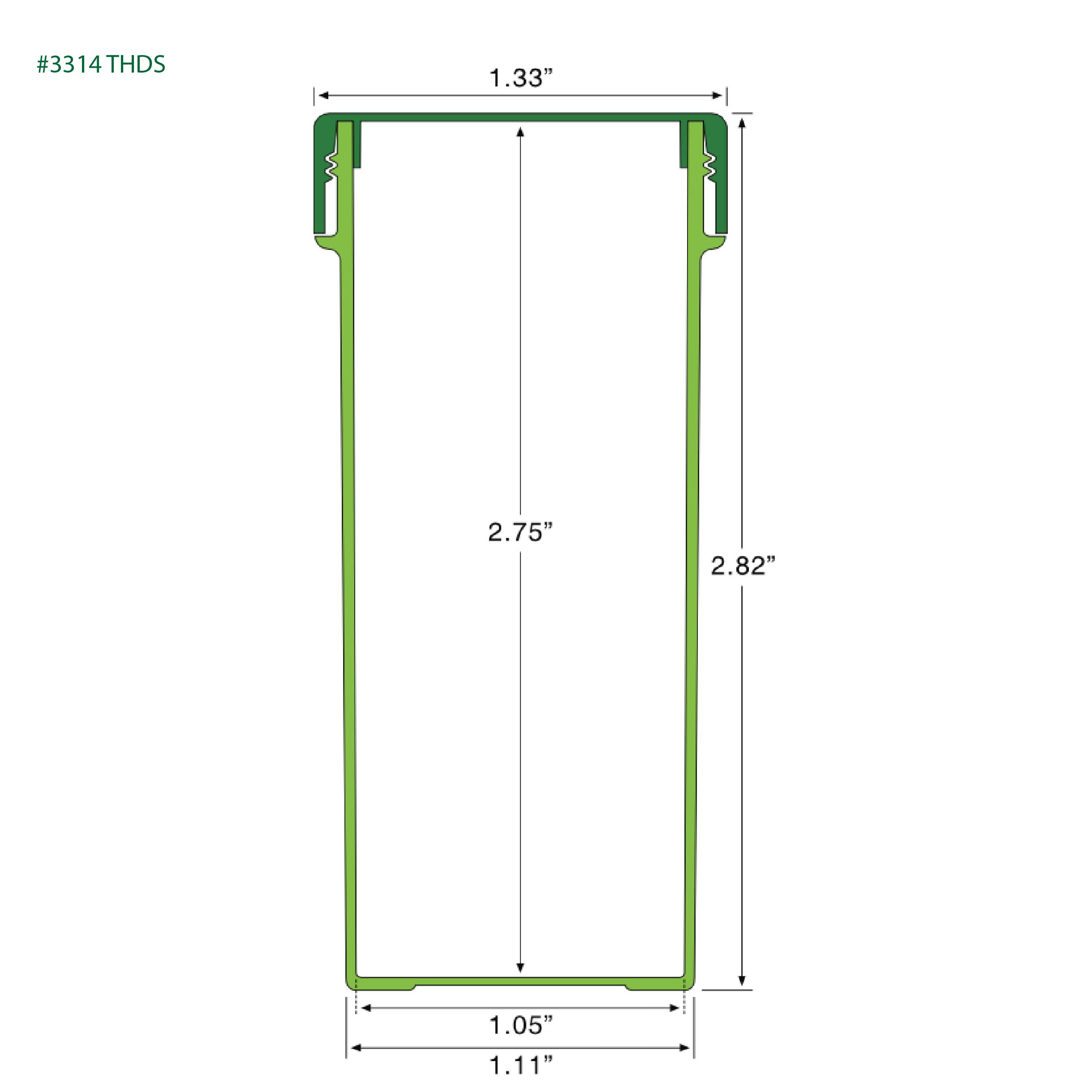 EP-3314 Plant-Based Screw Top Jar – Sustainable Container and Cap - 2500 Quantity