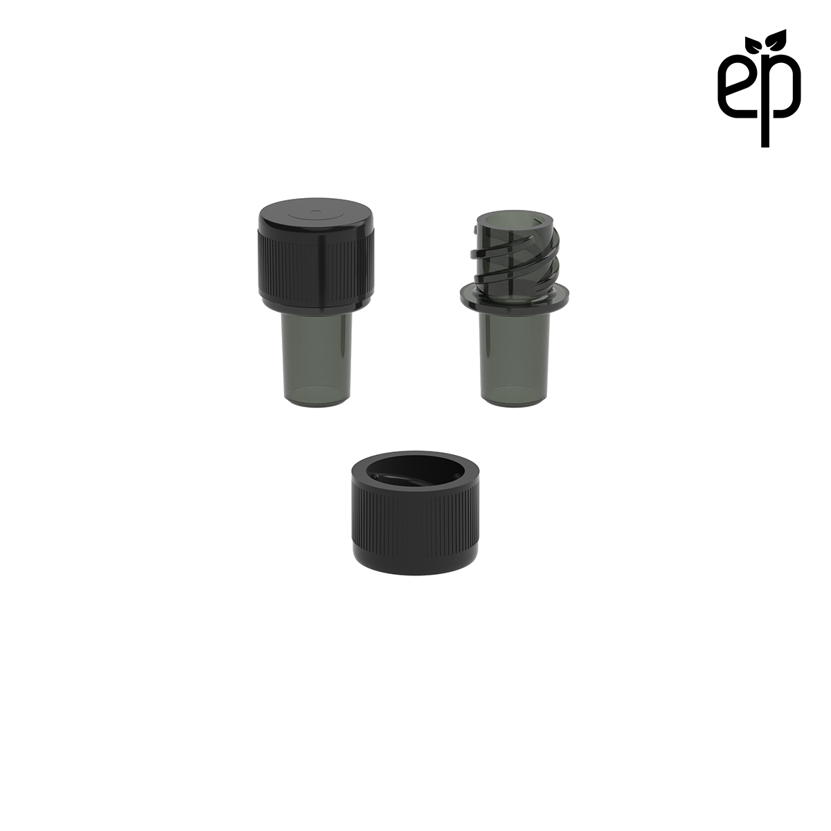 PP-1302 Small Threaded Screw Top Vials and Caps - 2500 Quantity