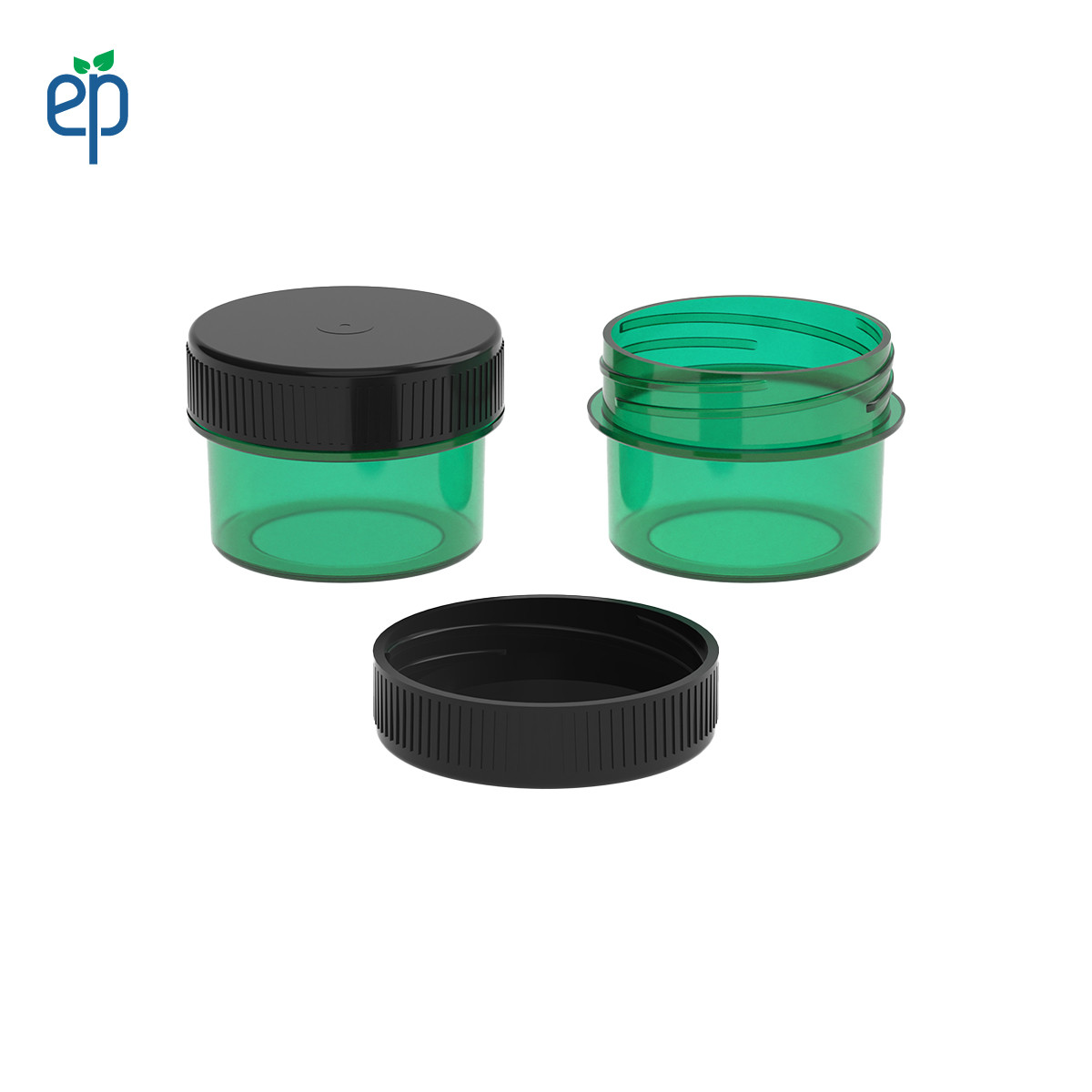 PP-3803 Small Threaded Screw Top Vials and Caps - 2500 Quantity