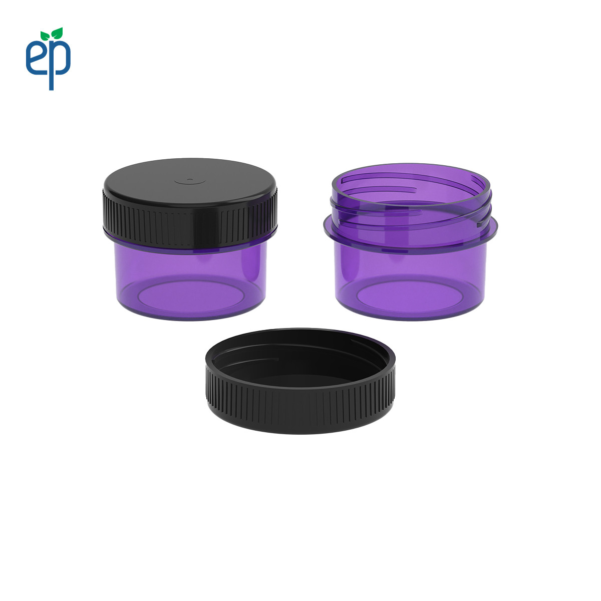 PP-3803 Small Threaded Screw Top Vials and Caps - 2500 Quantity
