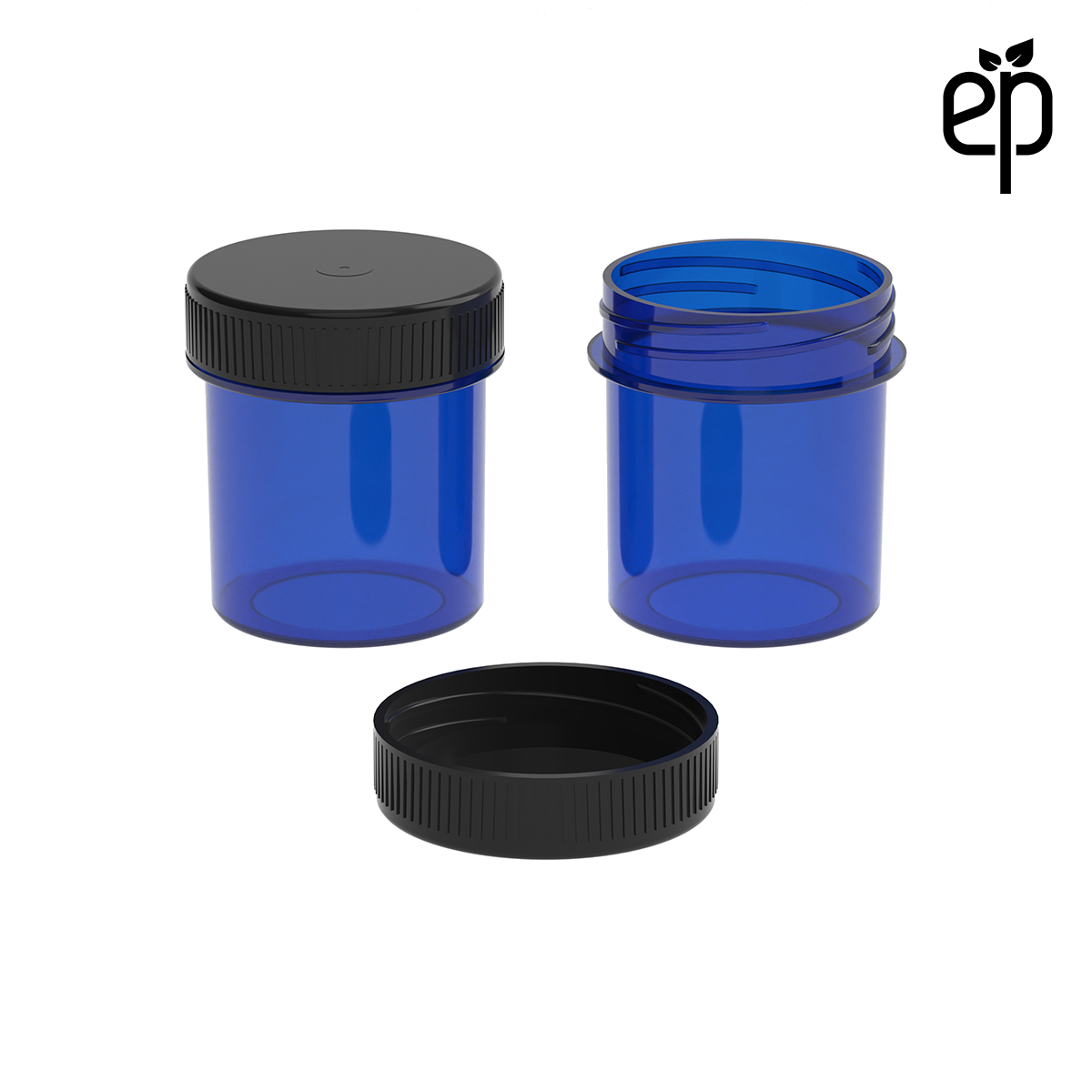 PP-3806 Small Threaded Screw Top Vials and Caps - 2500 Quantity