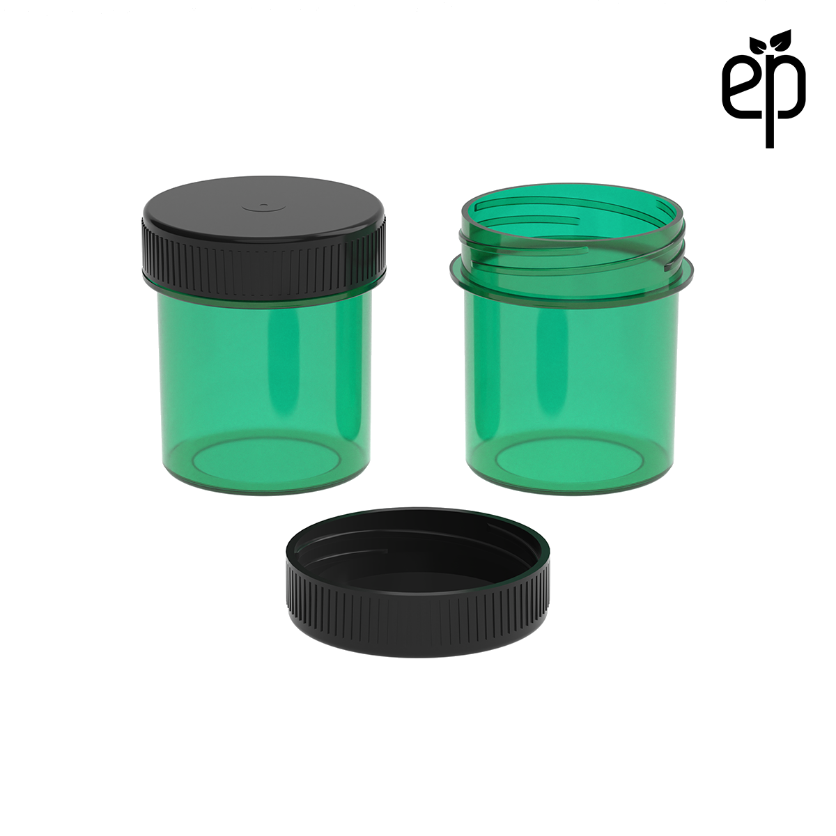 PP-3806 Small Threaded Screw Top Vials and Caps - 2500 Quantity