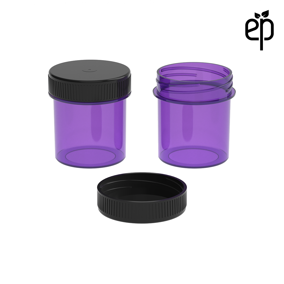 PP-3806 Small Threaded Screw Top Vials and Caps - 2500 Quantity