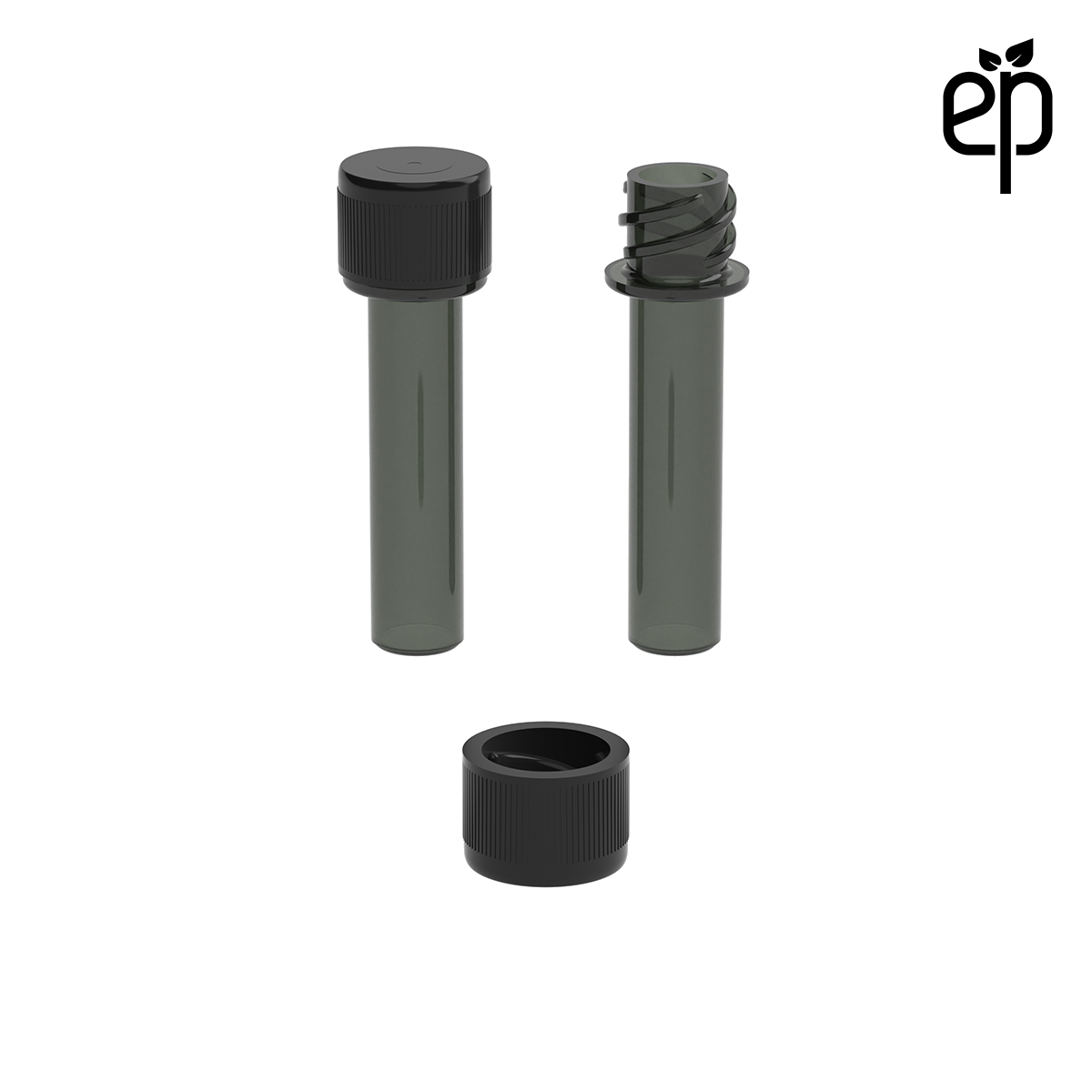 PP-1307 Small Threaded Screw Top Vials and Caps - 2500 Quantity