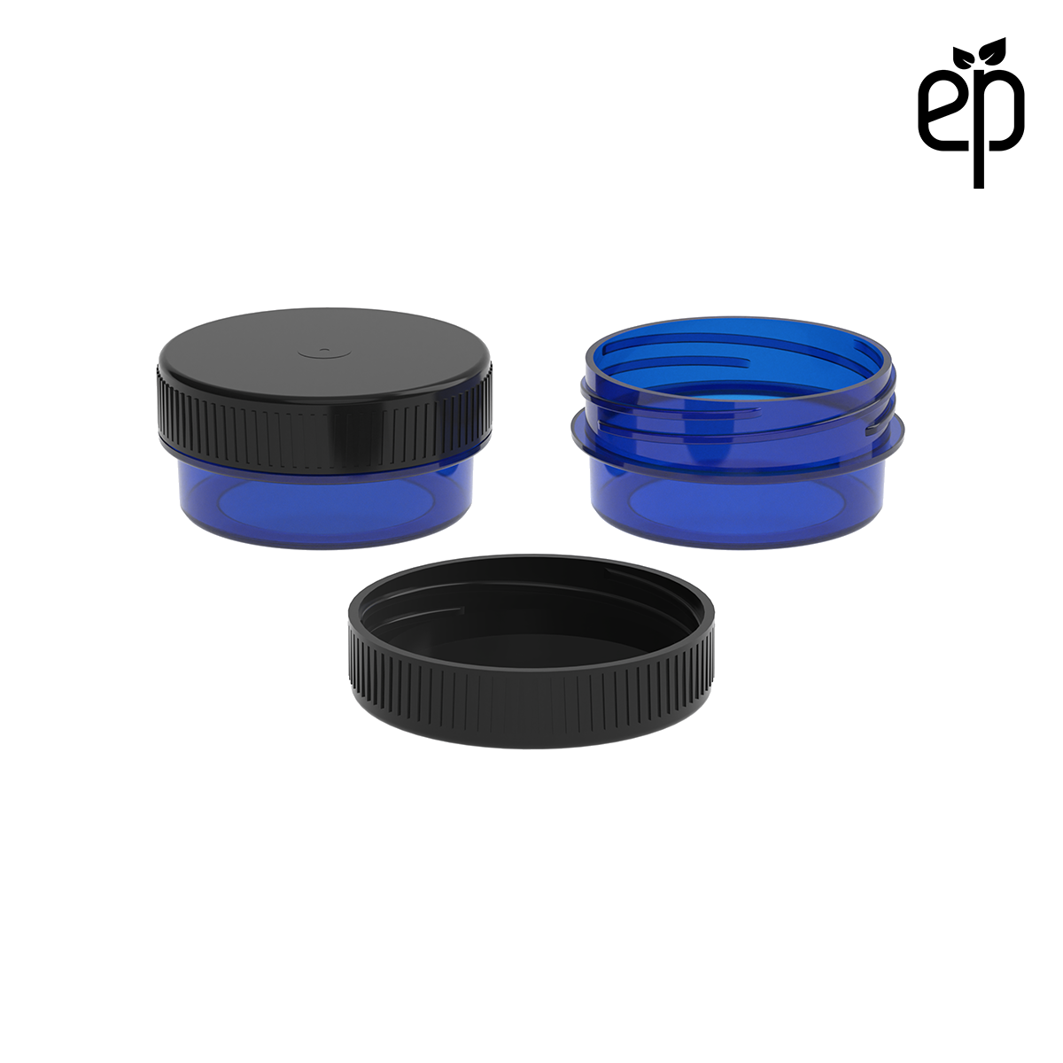 PP-4301 Small Threaded Screw Top Vials and Caps - 2500 Quantity