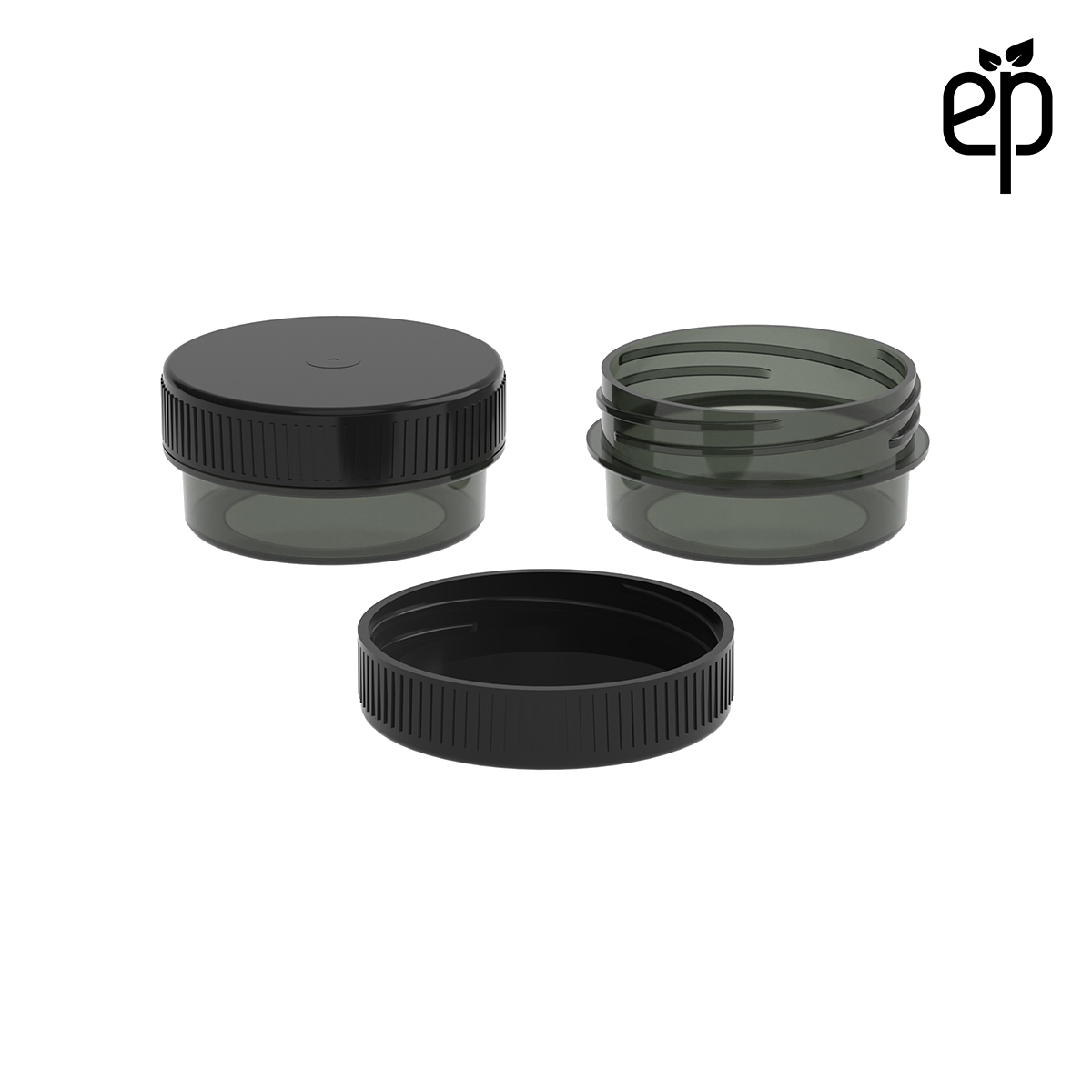 PP-4301 Small Threaded Screw Top Vials and Caps - 2500 Quantity